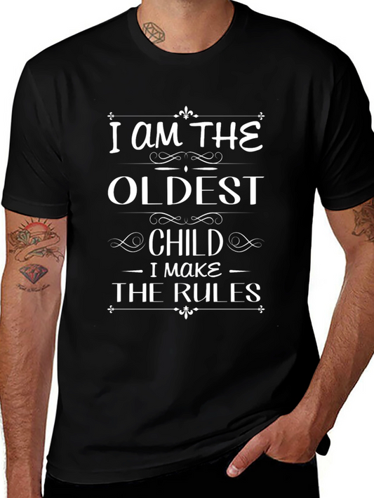 Oldest Child Rules Black T-Shirt