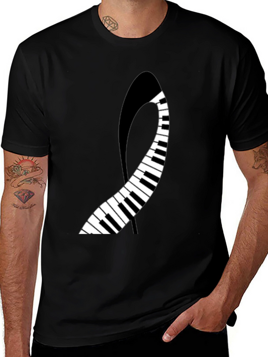 Musical Keys Graphic Tee - Stylish & Unique