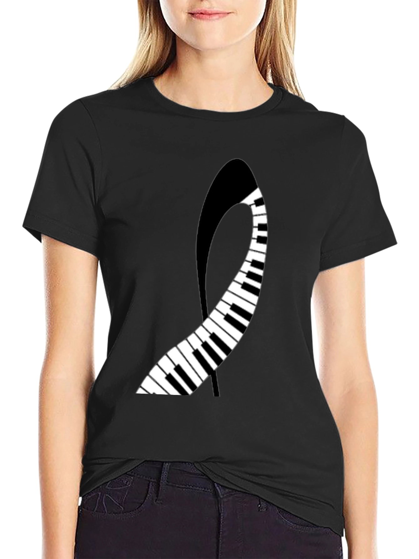 Musical Keys Graphic Tee - Stylish & Unique