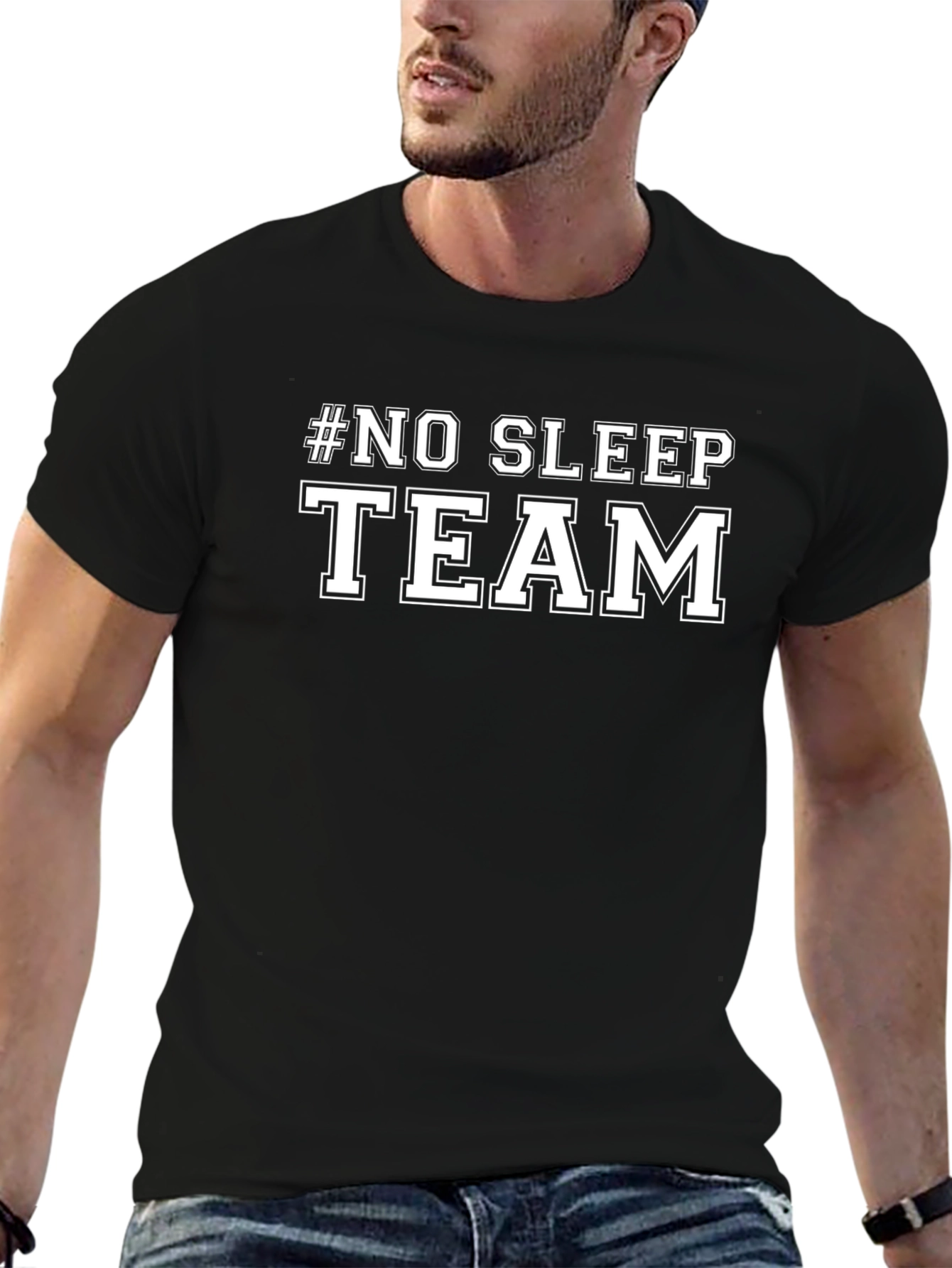 #No Sleep Team Black T-Shirt