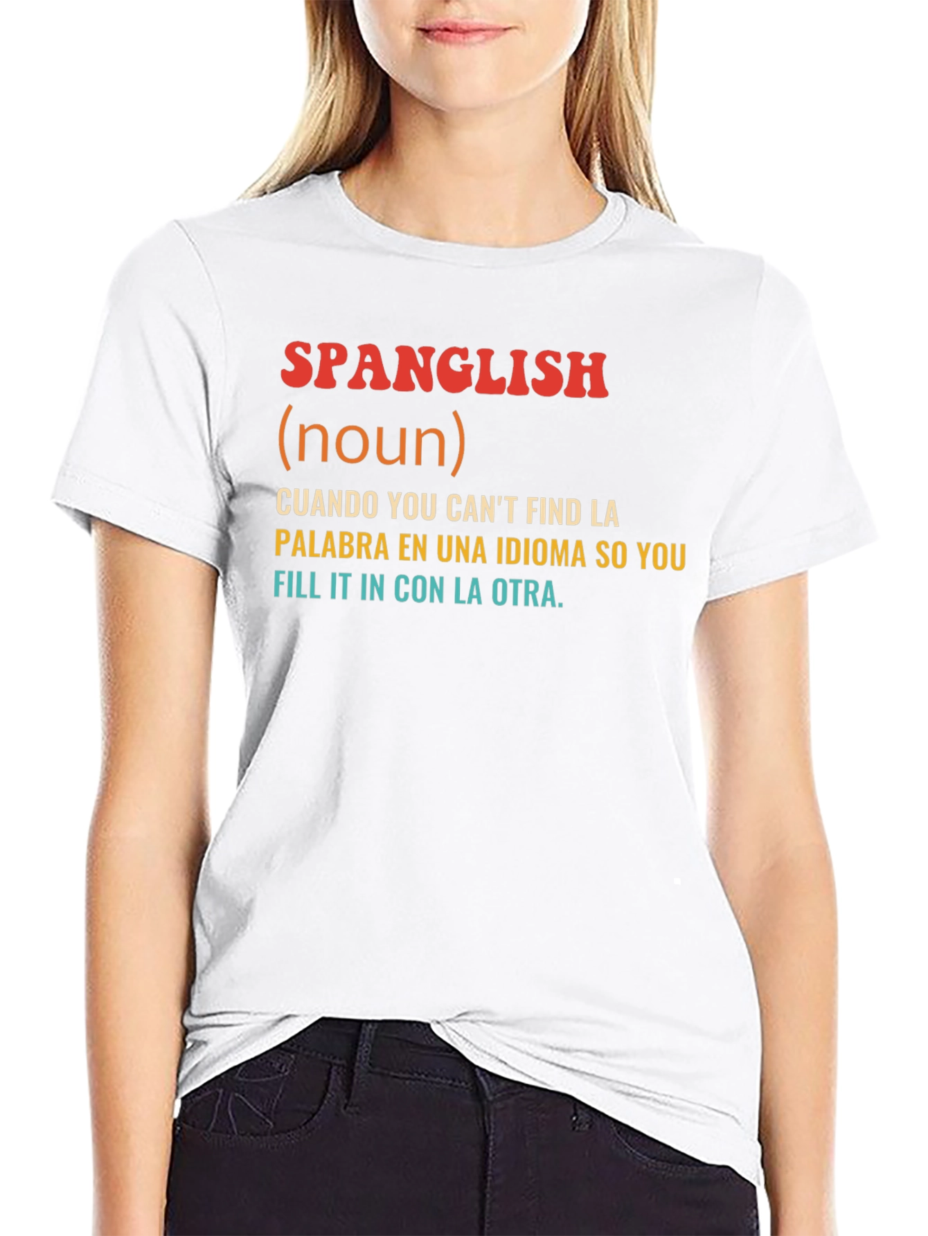 Spanglish Definition T-Shirt - Bilingual Humor Tee