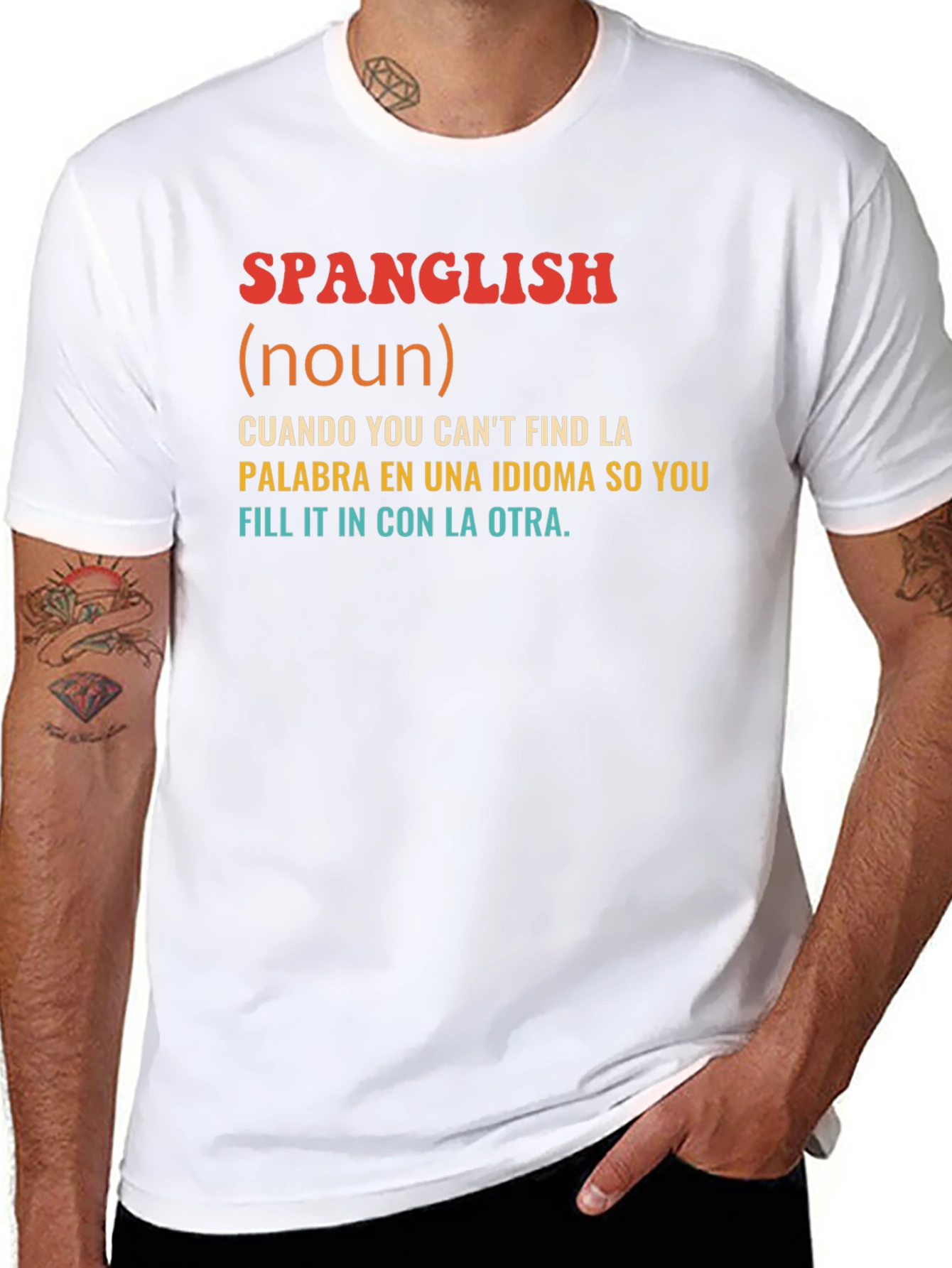 Spanglish Definition T-Shirt - Bilingual Humor Tee