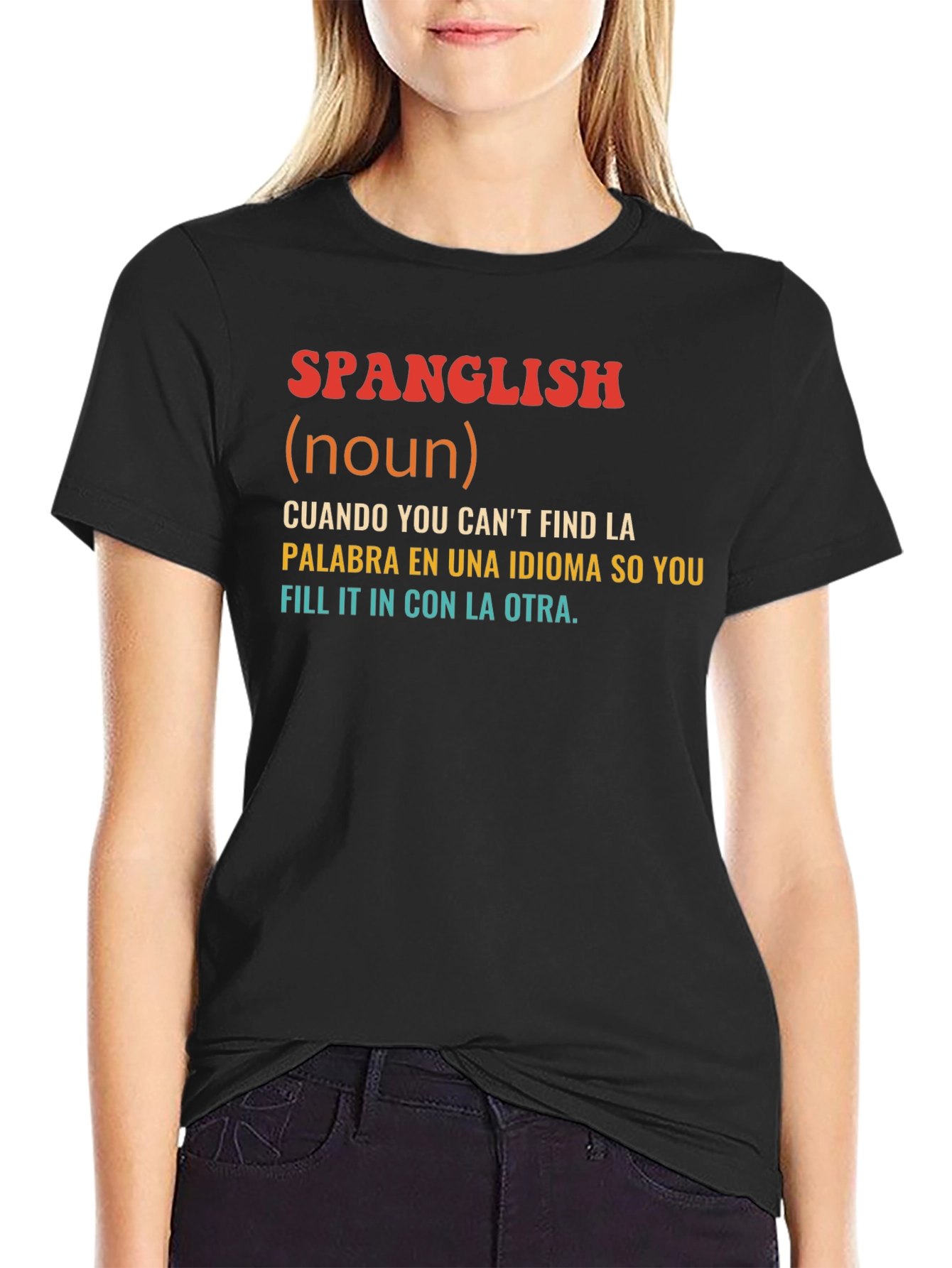 Spanglish Definition T-Shirt - Bilingual Humor Tee