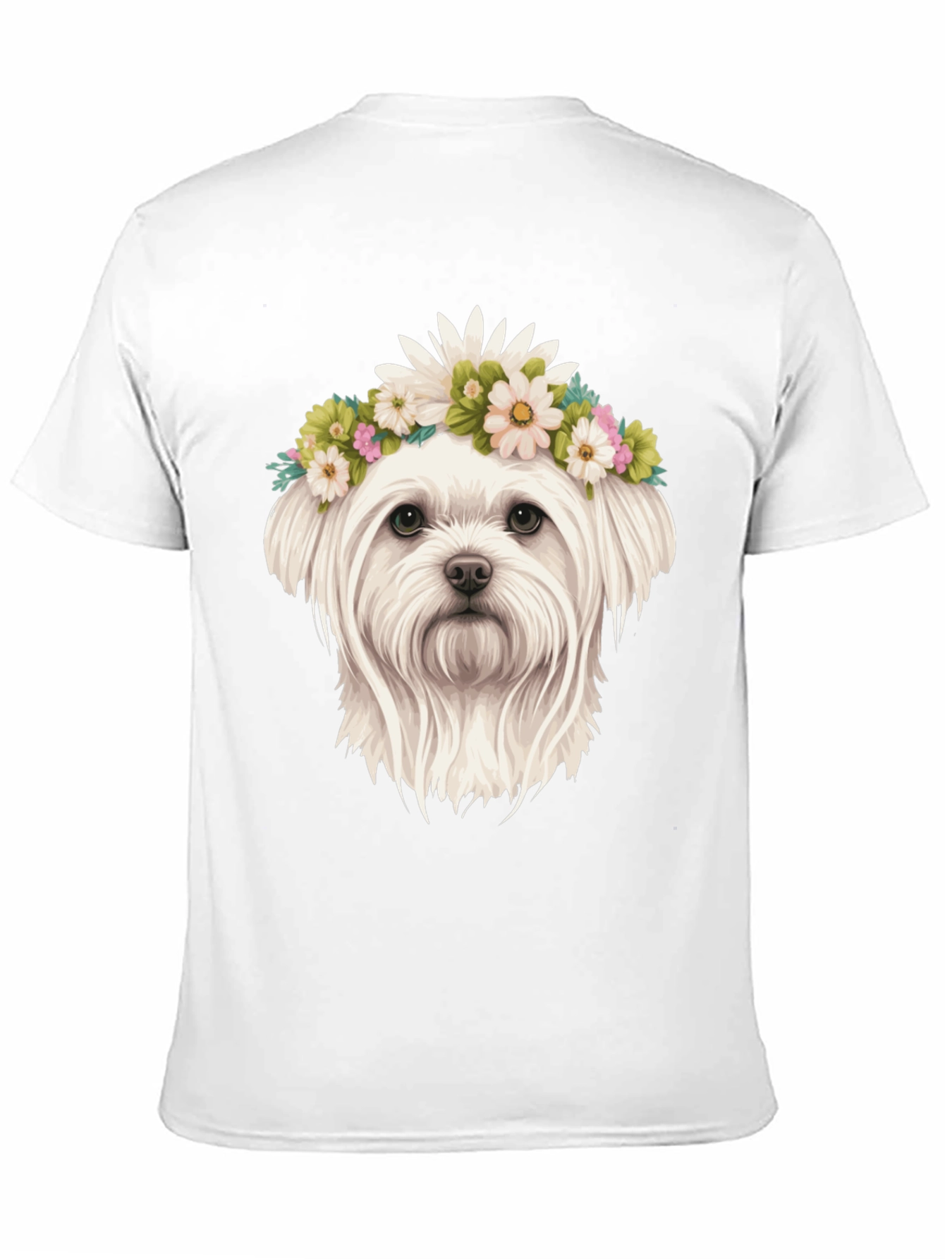 Dog with Flower Crown Tee