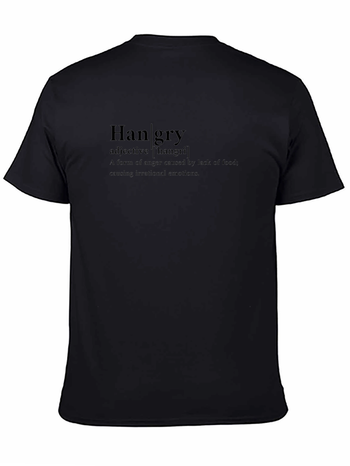 Hangry Definition T-Shirt - Black Funny Tee