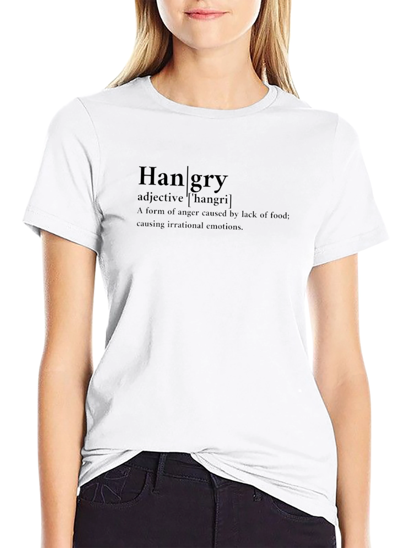 Hangry Definition T-Shirt - Black Funny Tee