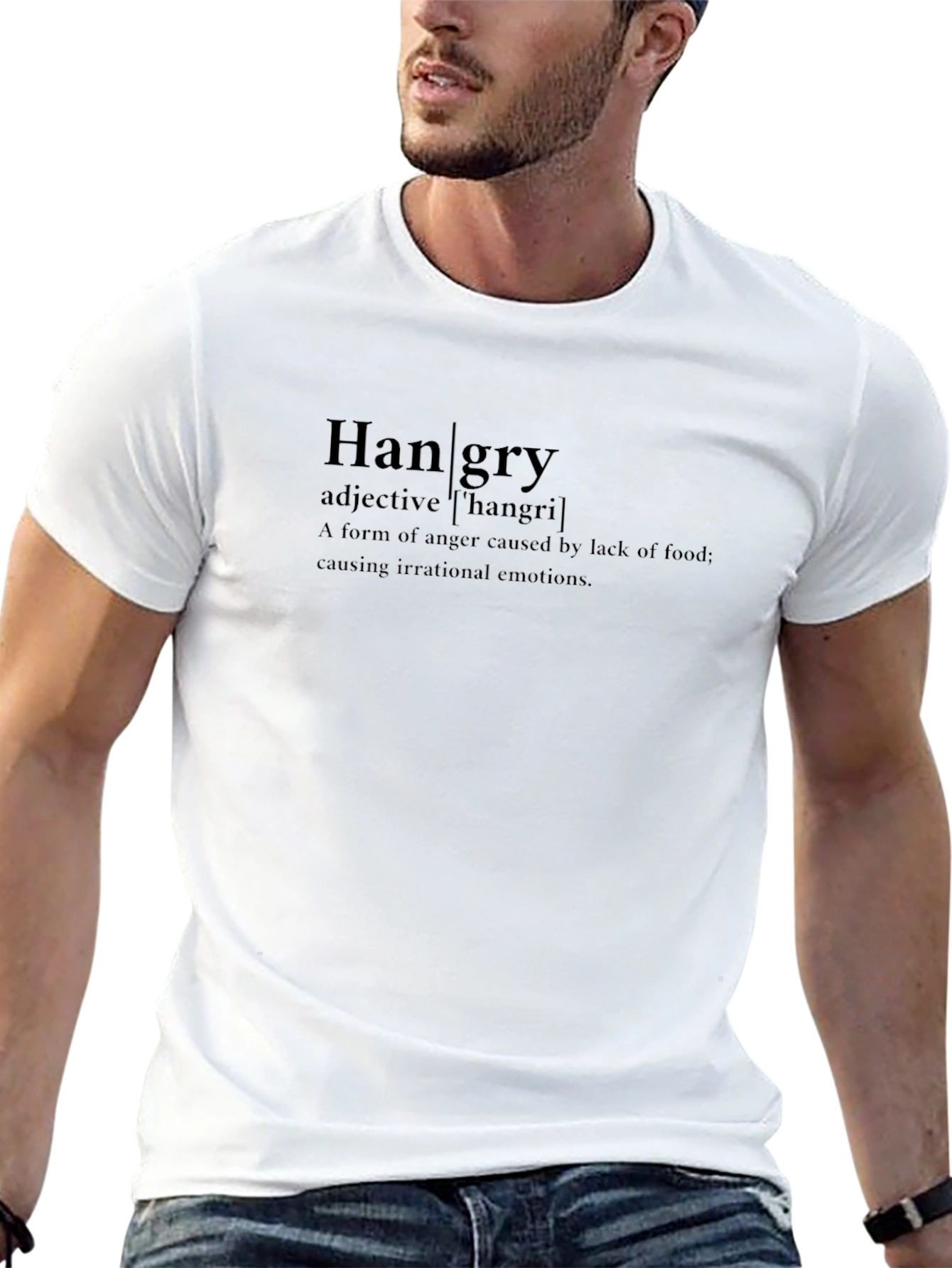 Hangry Definition T-Shirt - Black Funny Tee