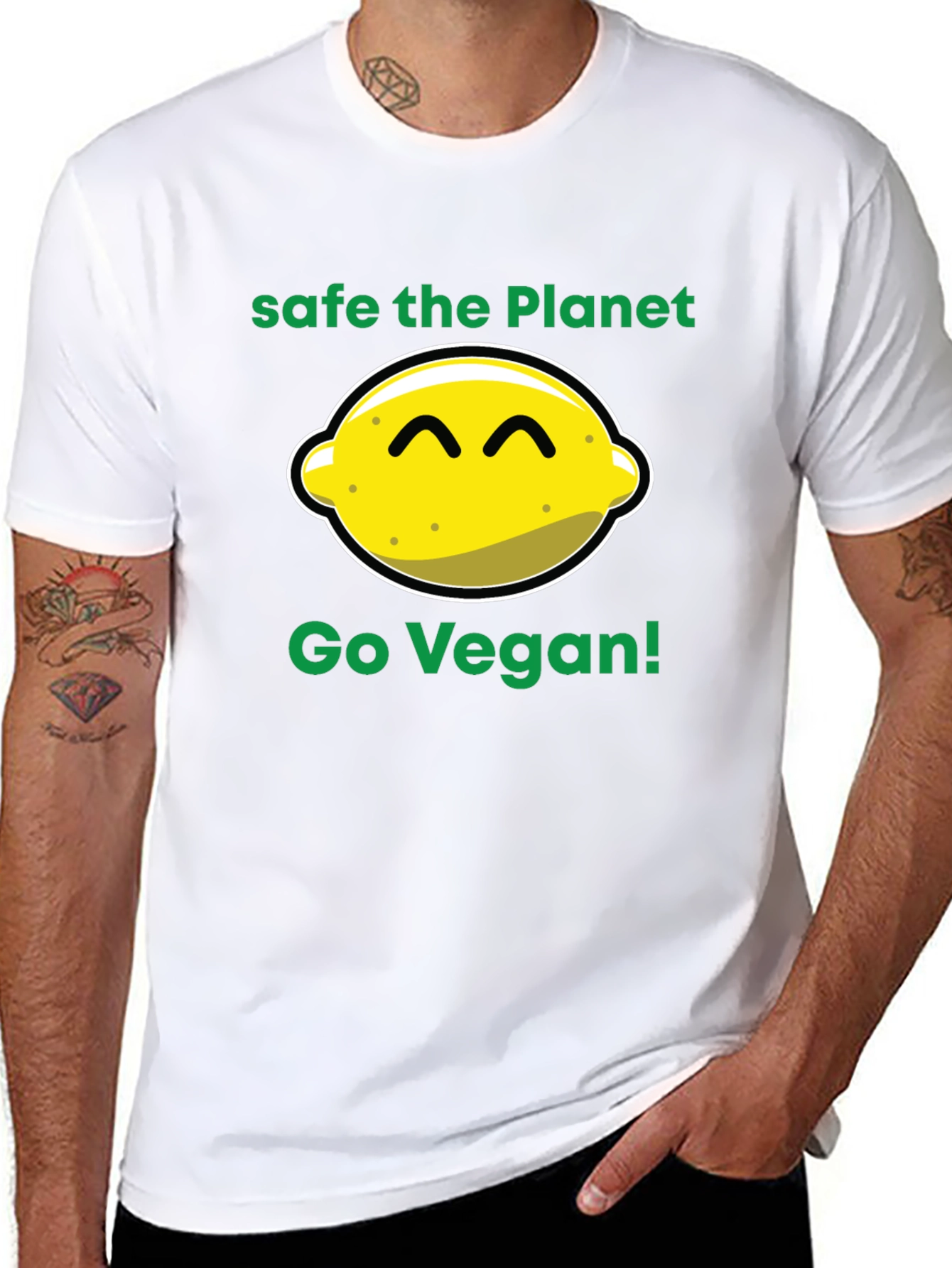 Safe the Planet Go Vegan T-Shirt