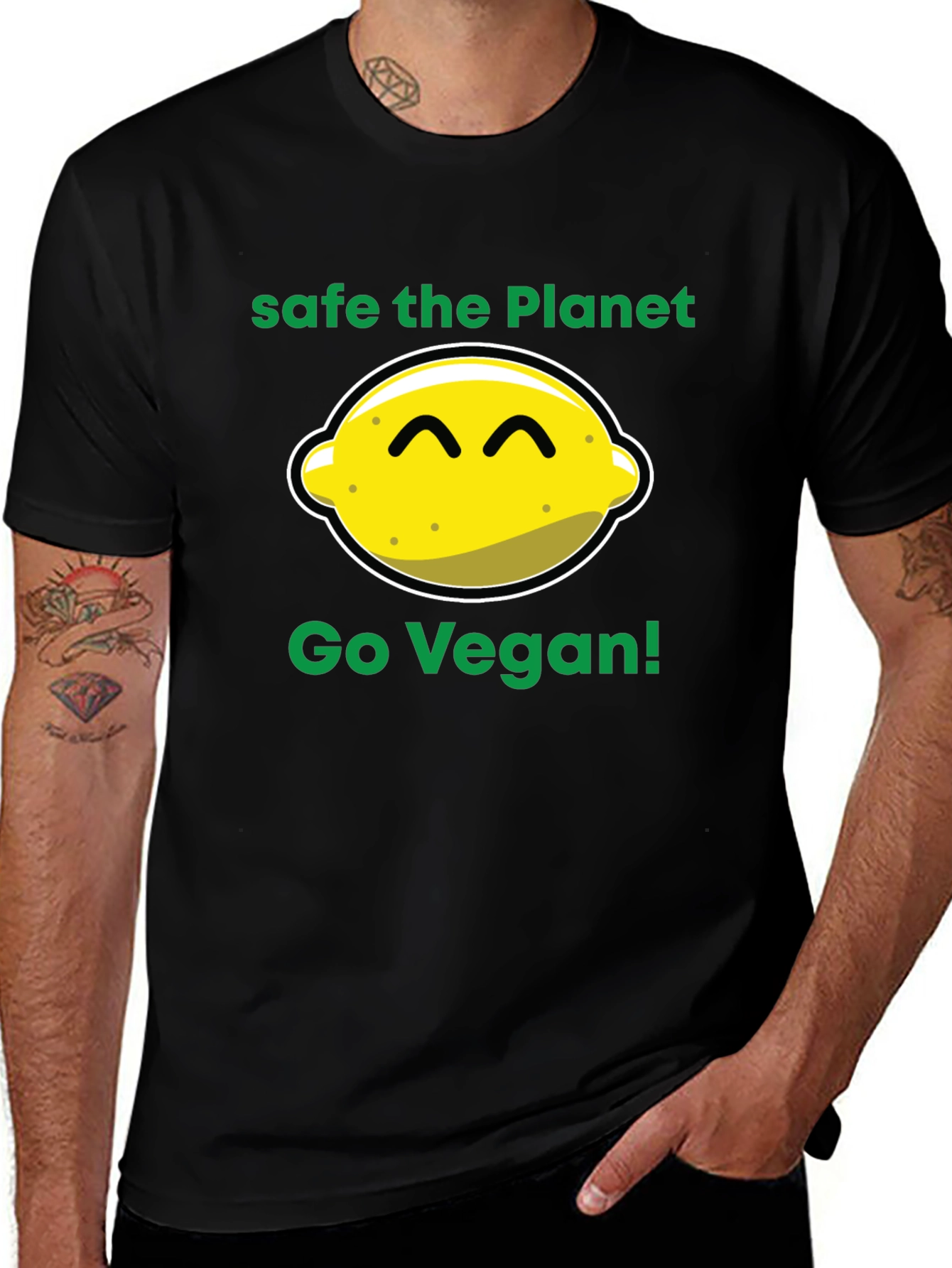 Safe the Planet Go Vegan T-Shirt