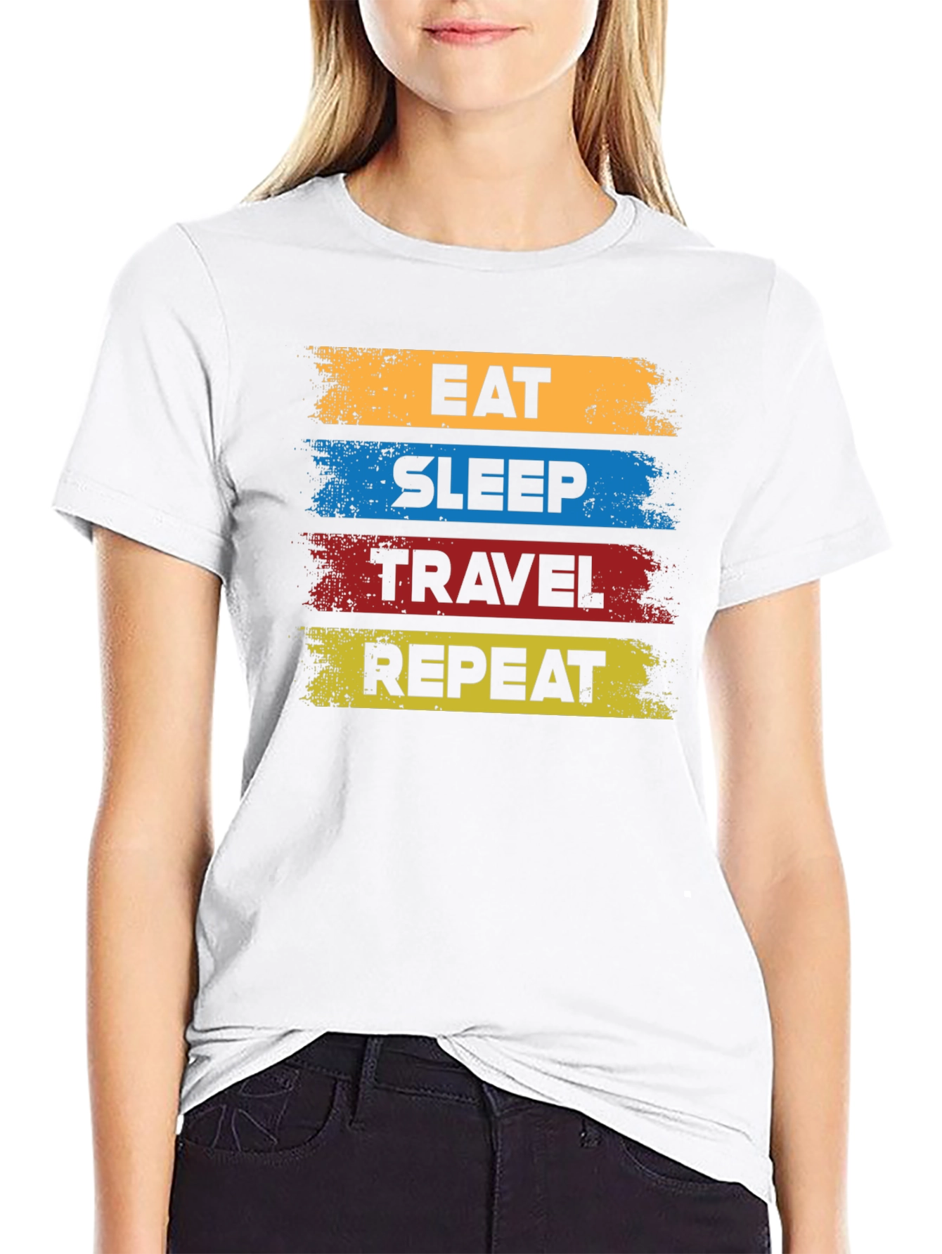 Eat Sleep Travel Repeat T-Shirt - Adventure Ready