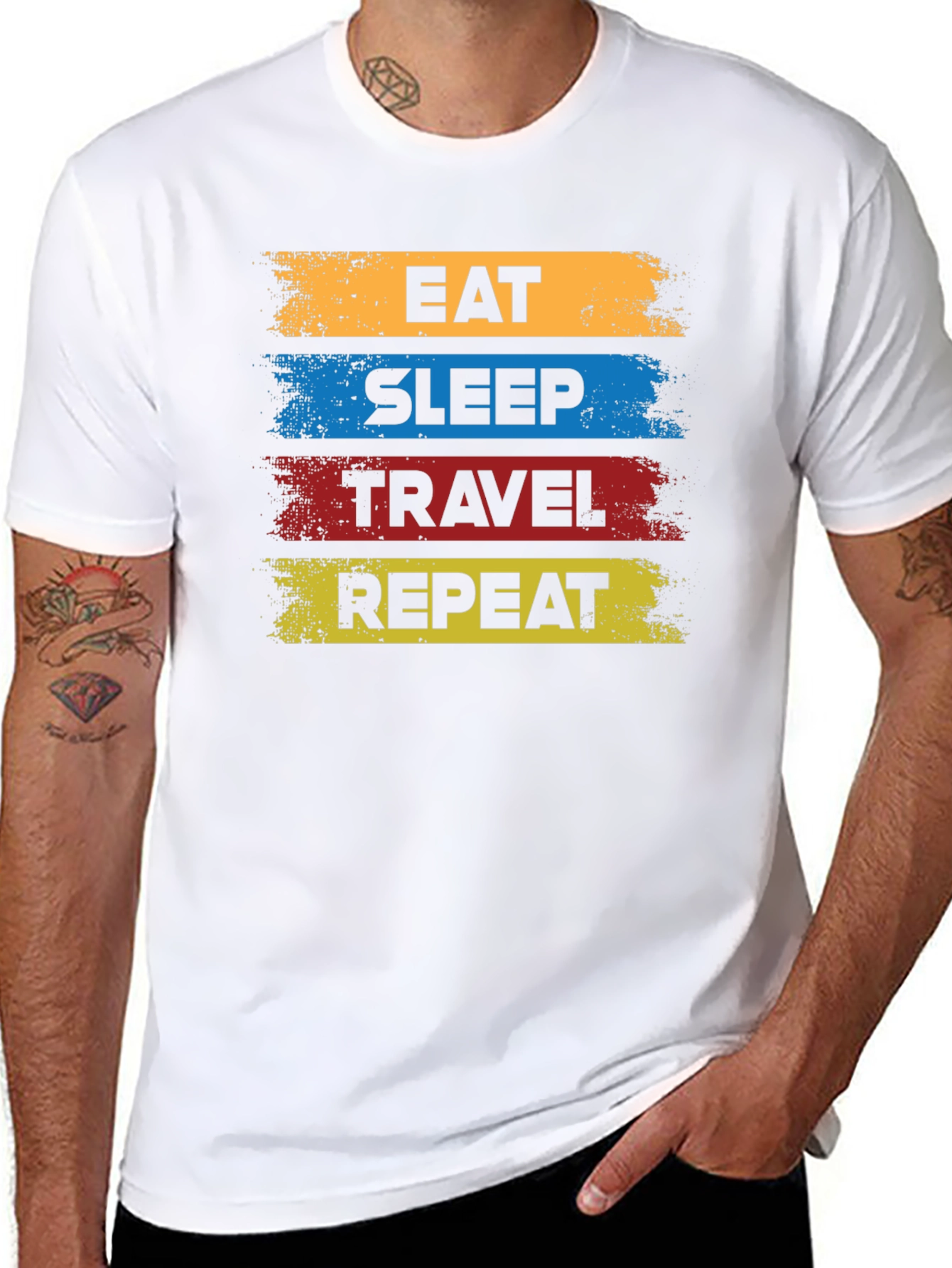 Eat Sleep Travel Repeat T-Shirt - Adventure Ready