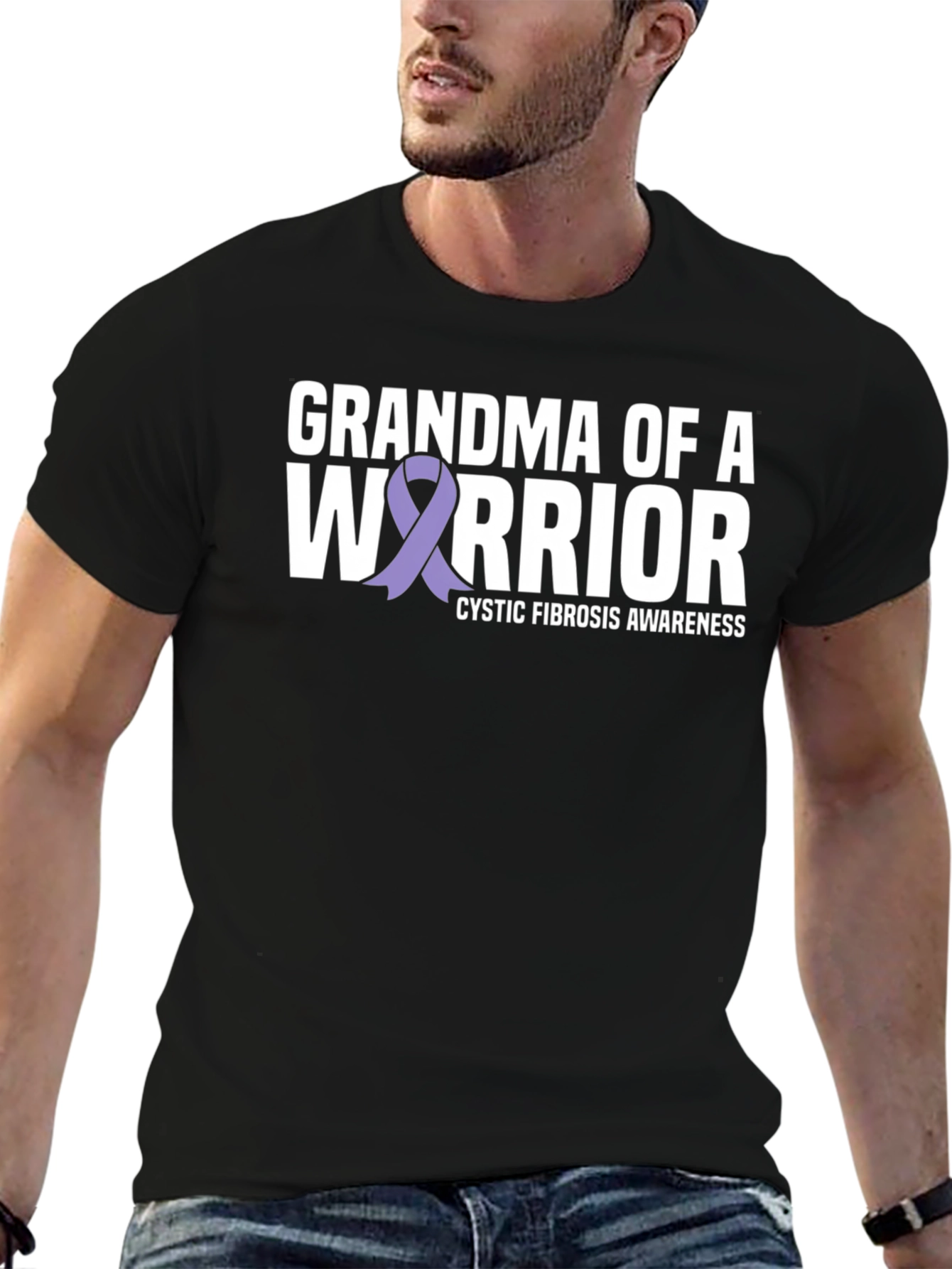 Grandma of a Warrior Cystic Fibrosis Awareness T-Shirt