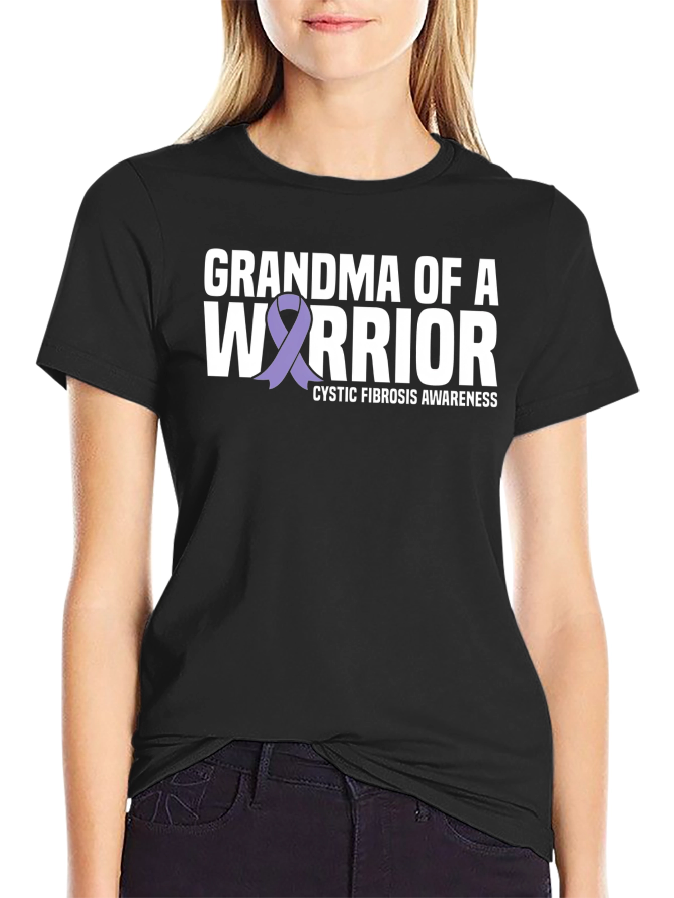 Grandma of a Warrior Cystic Fibrosis Awareness T-Shirt