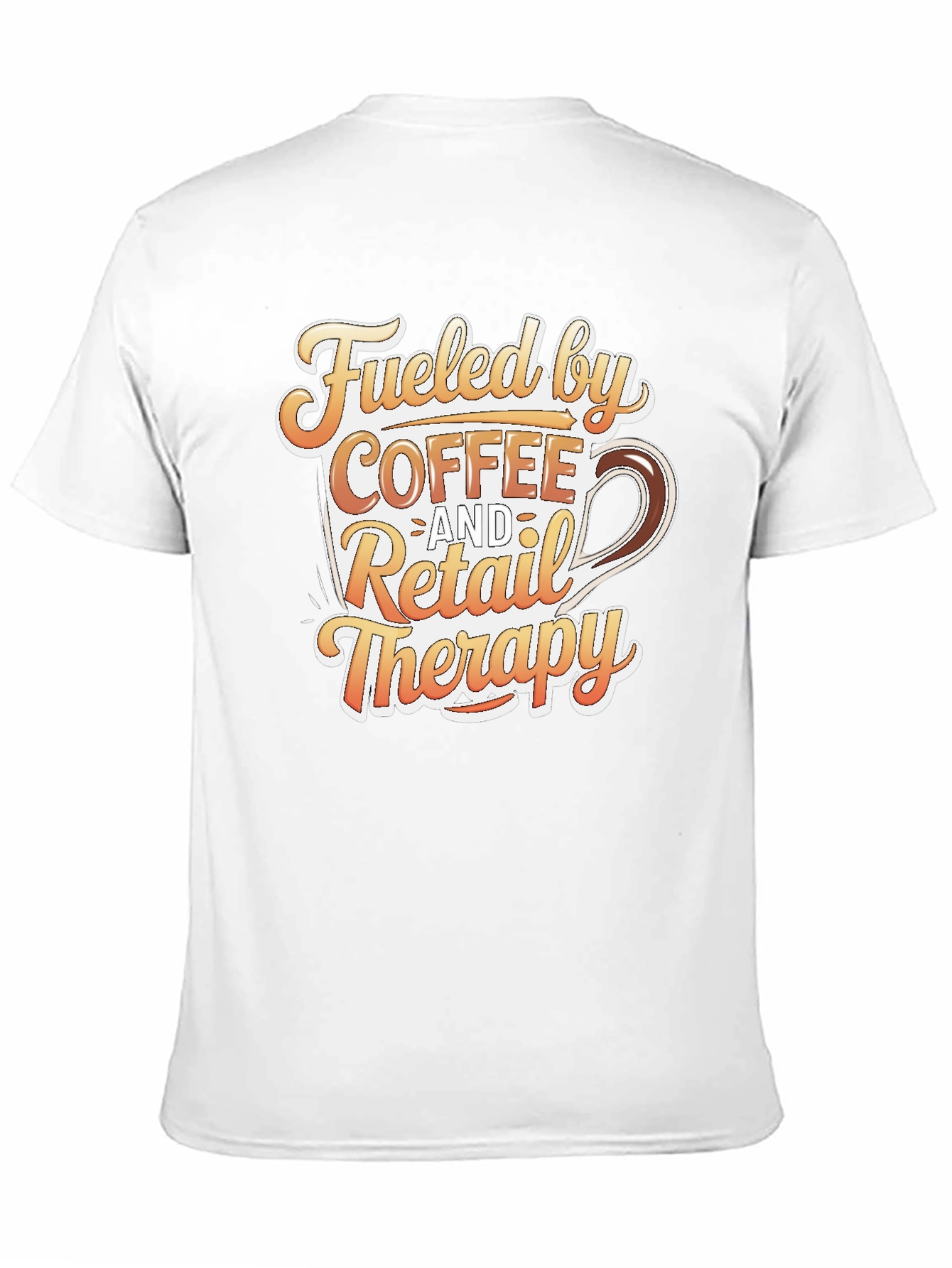 Coffee and Retail Therapy T-Shirt - Black