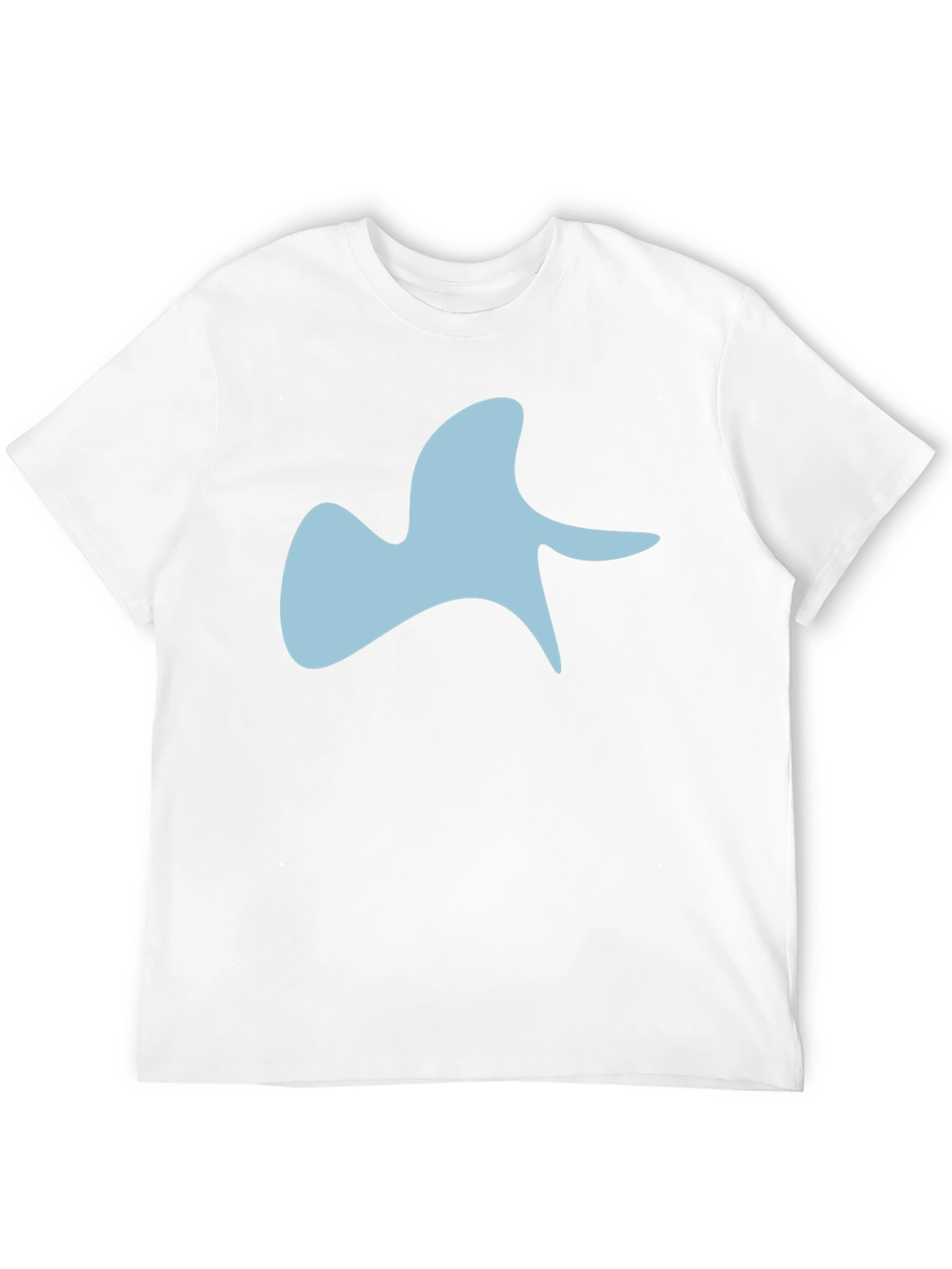 Abstract Blue Graphic Black T-Shirt