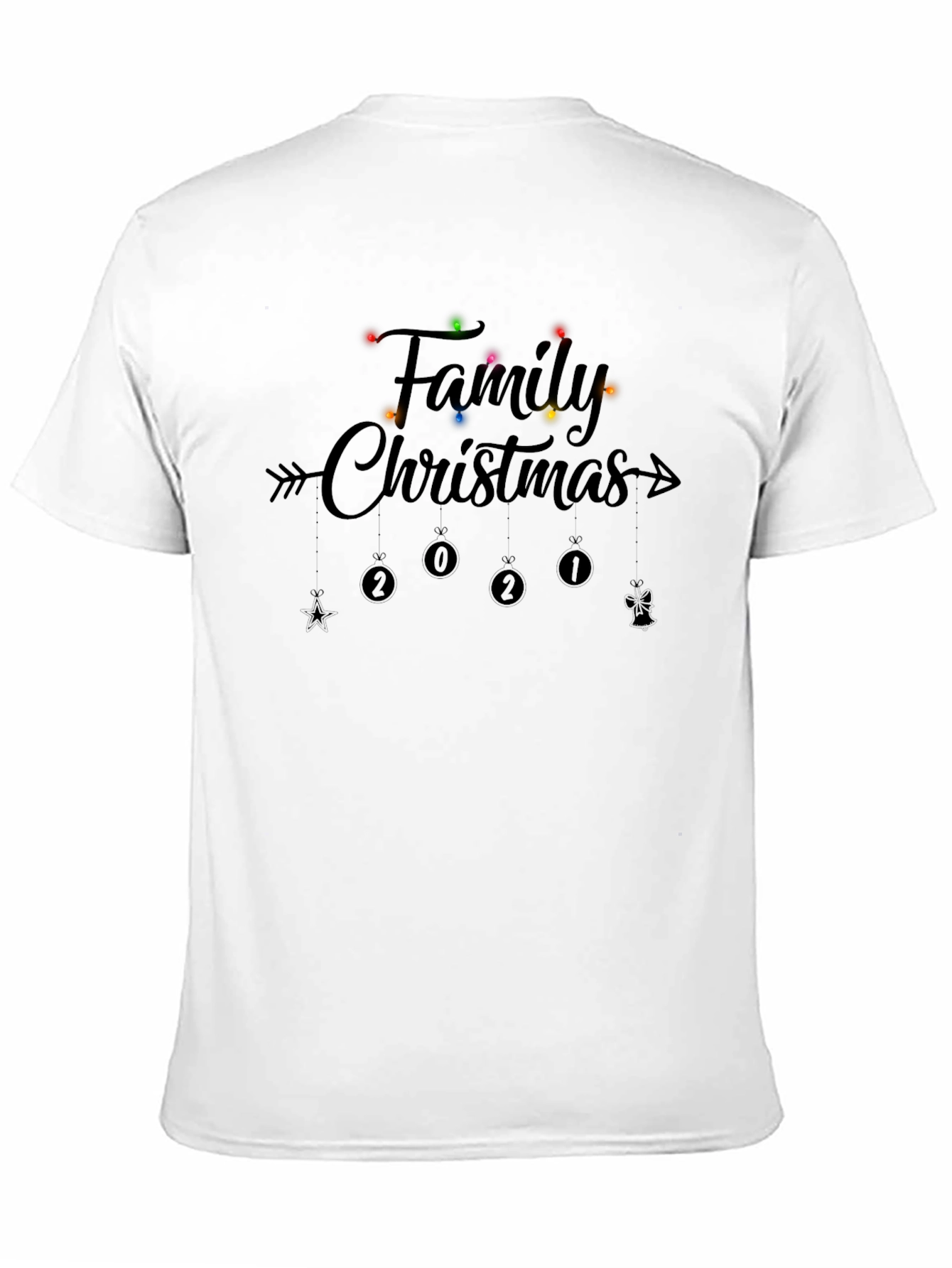 Family Christmas 2021 Black T-Shirt