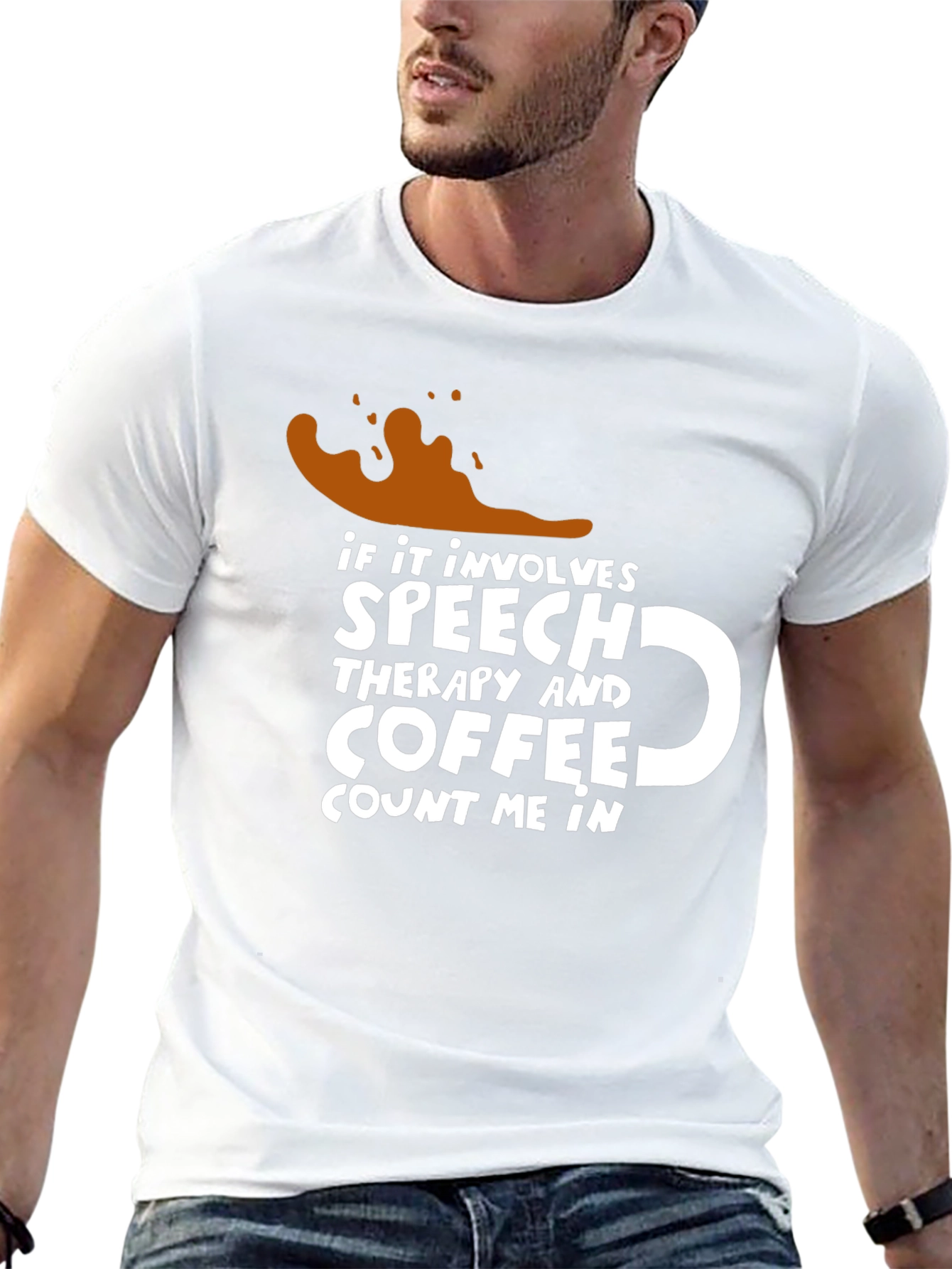 Speech Therapy & Coffee T-Shirt - Count Me In!