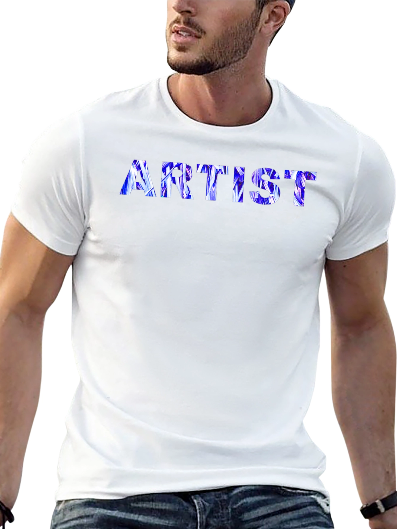 Artist Graphic Print Crew Neck Tee