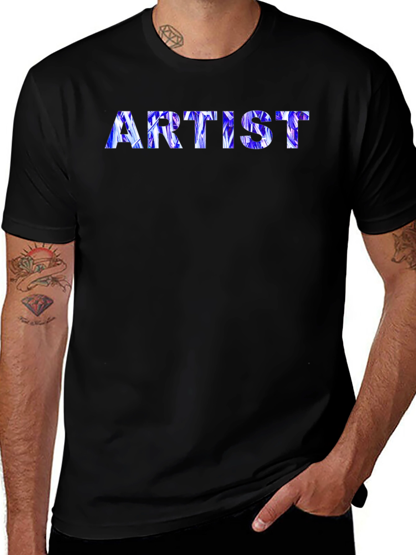 Artist Graphic Print Crew Neck Tee