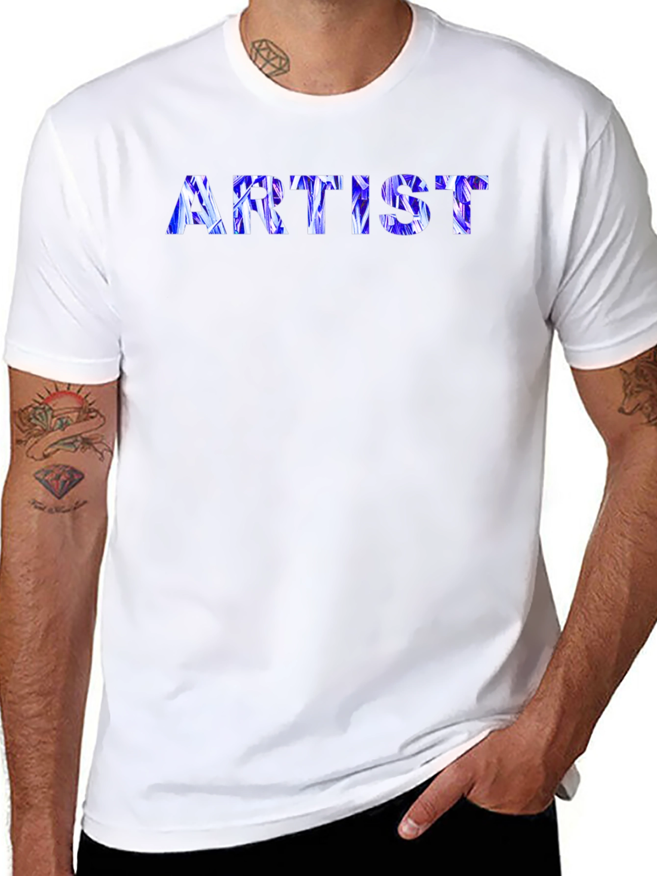 Artist Graphic Print Crew Neck Tee
