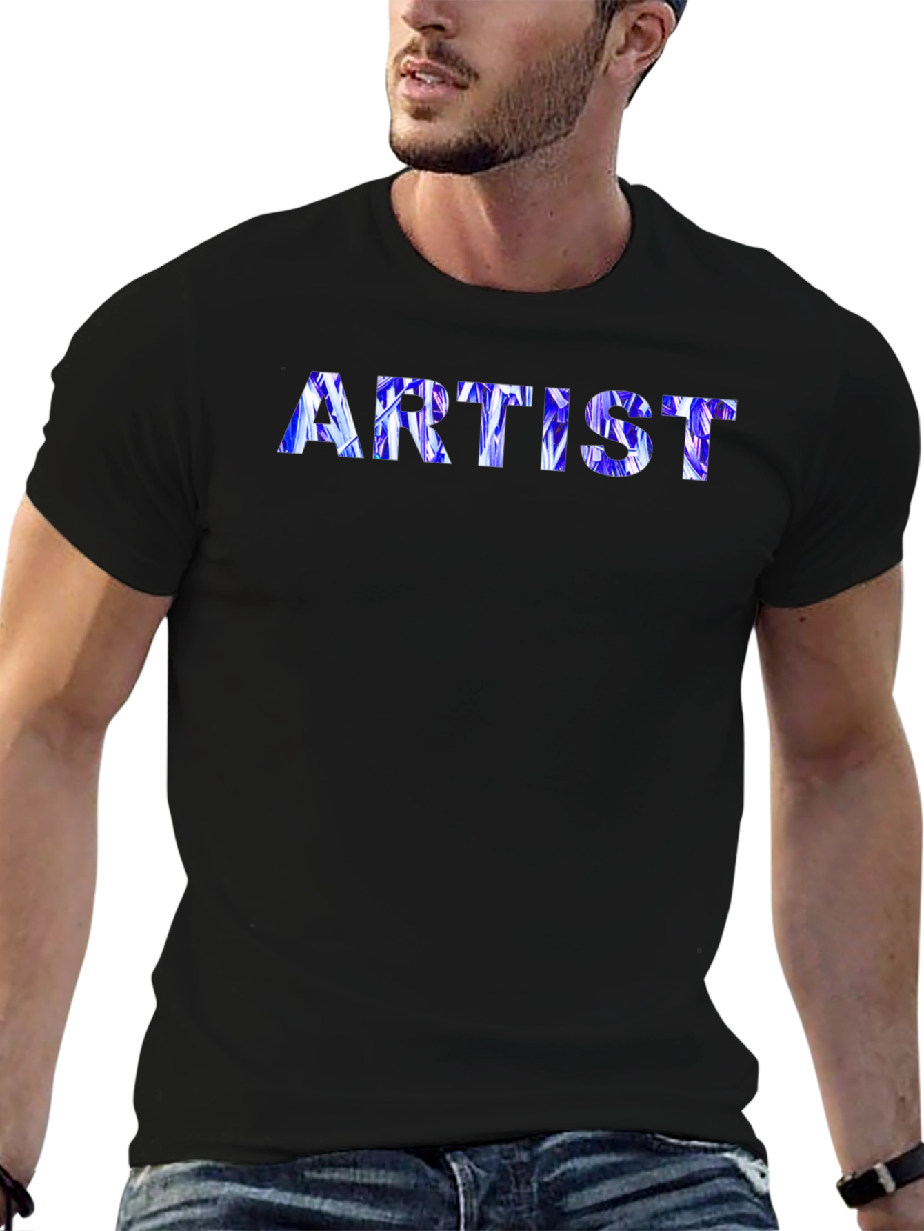 Artist Graphic Print Crew Neck Tee