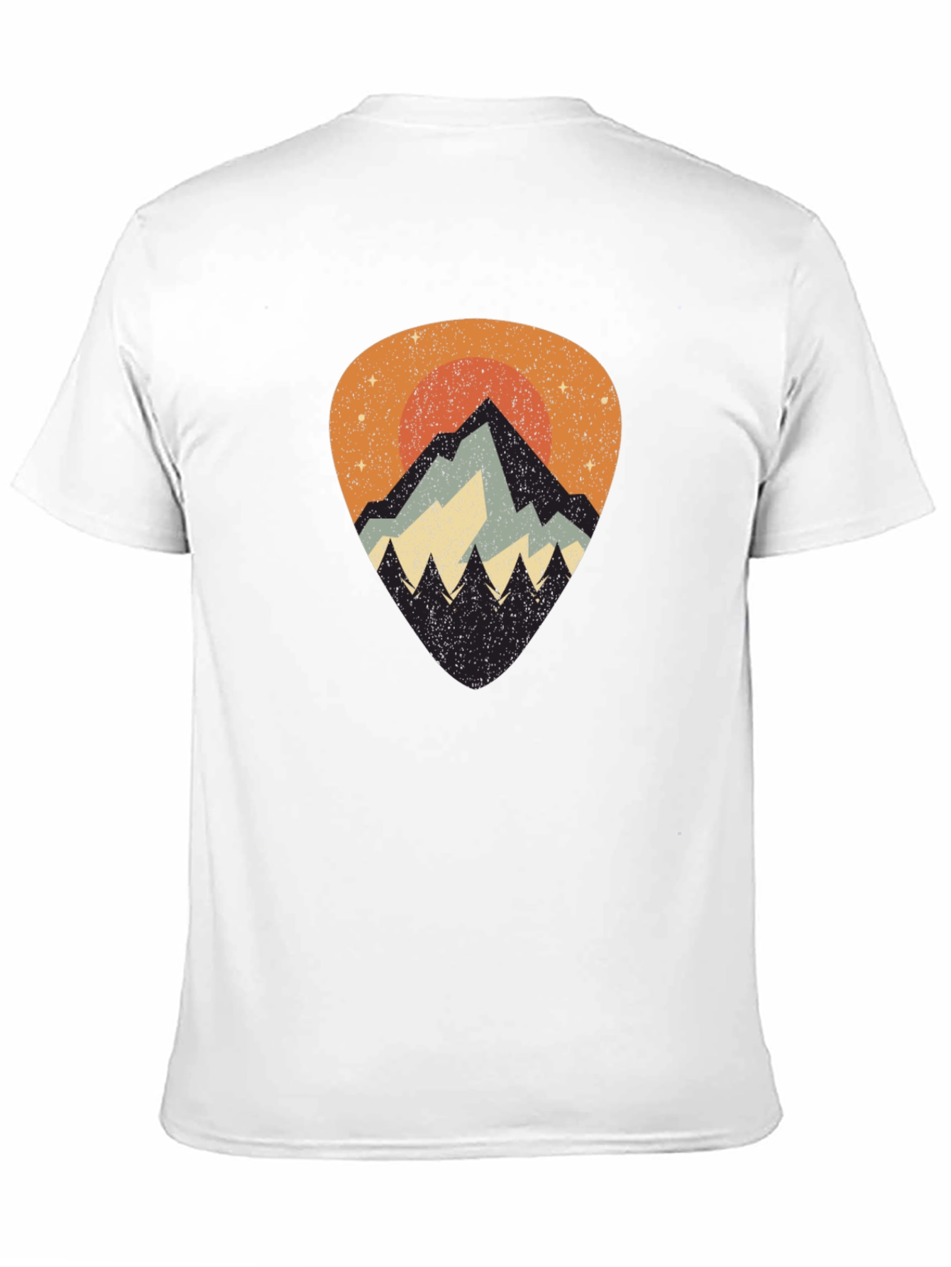 Mountain Sunset Graphic Tee - Black