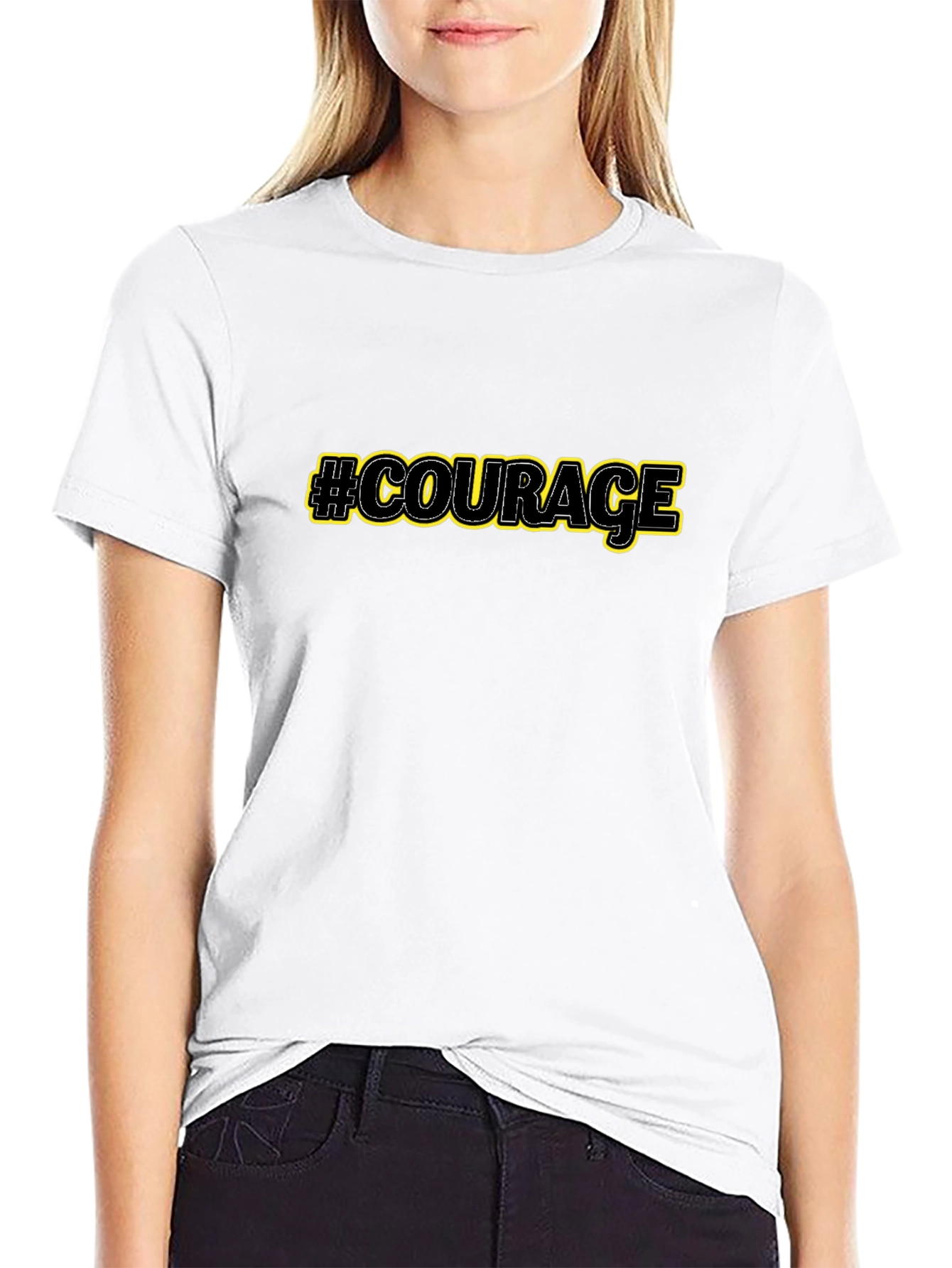 Courage Graphic Tee - Black