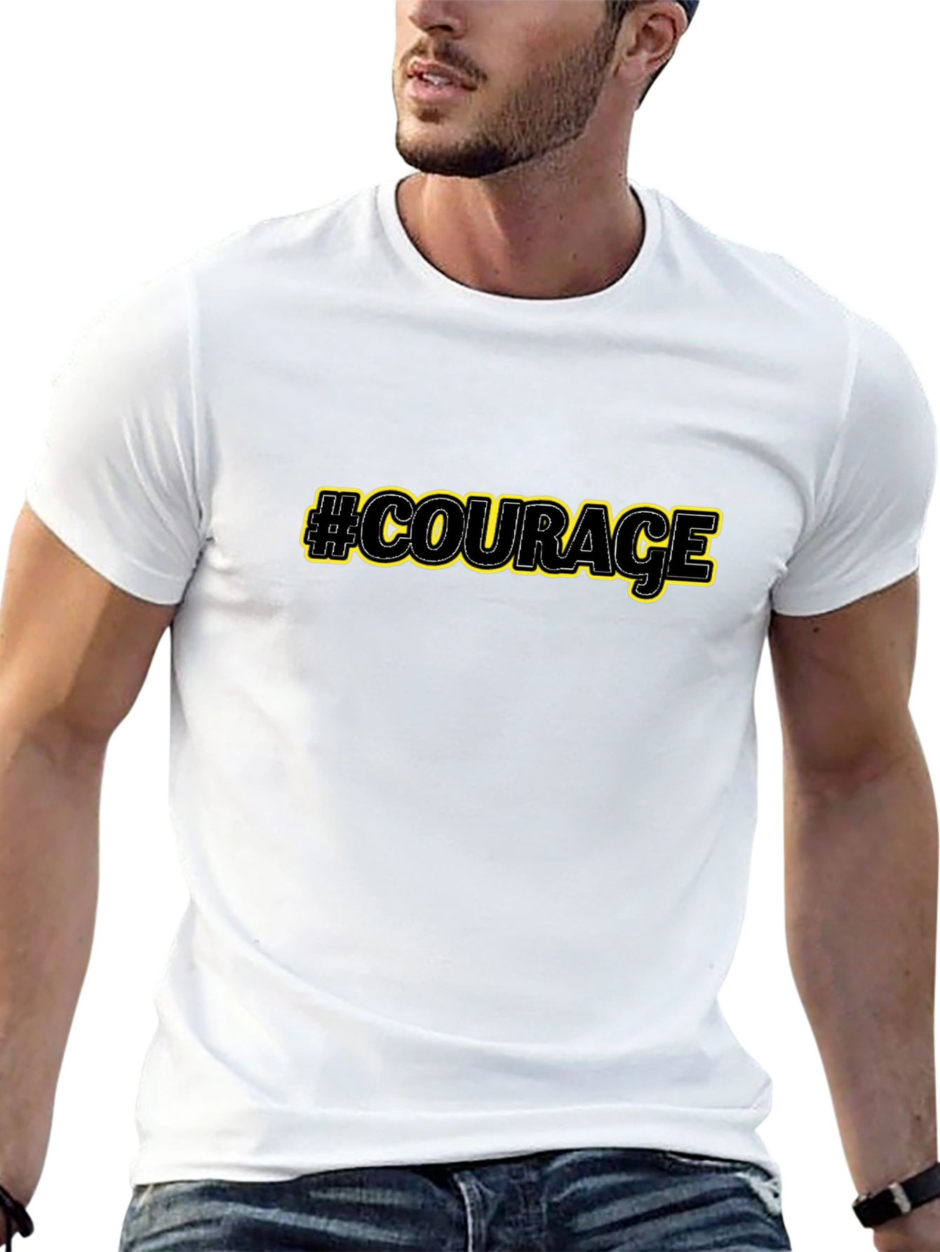 Courage Graphic Tee - Black