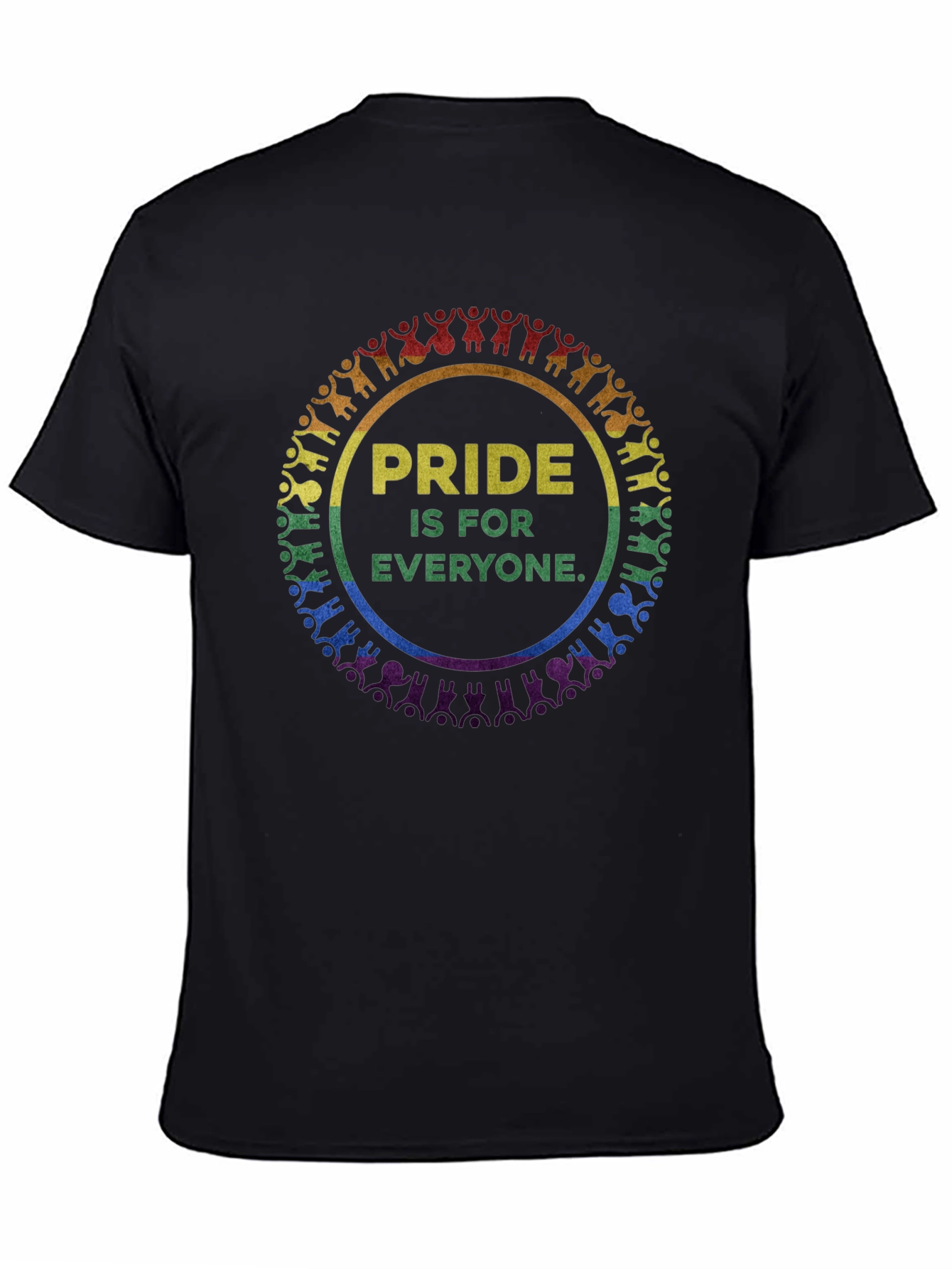 Pride Is For Everyone Graphic Tee - Black
