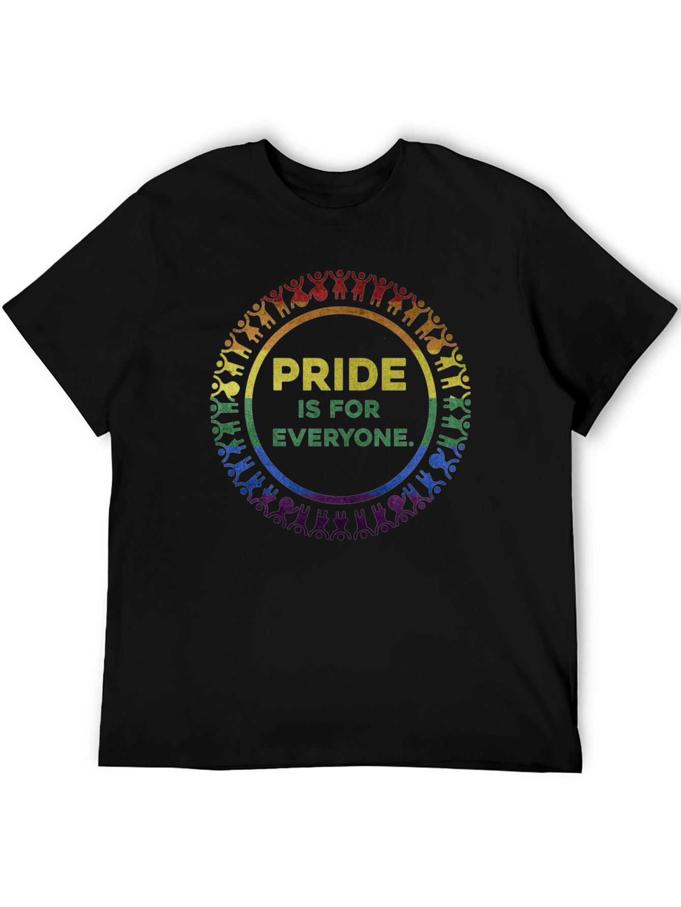 Pride Is For Everyone Graphic Tee - Black