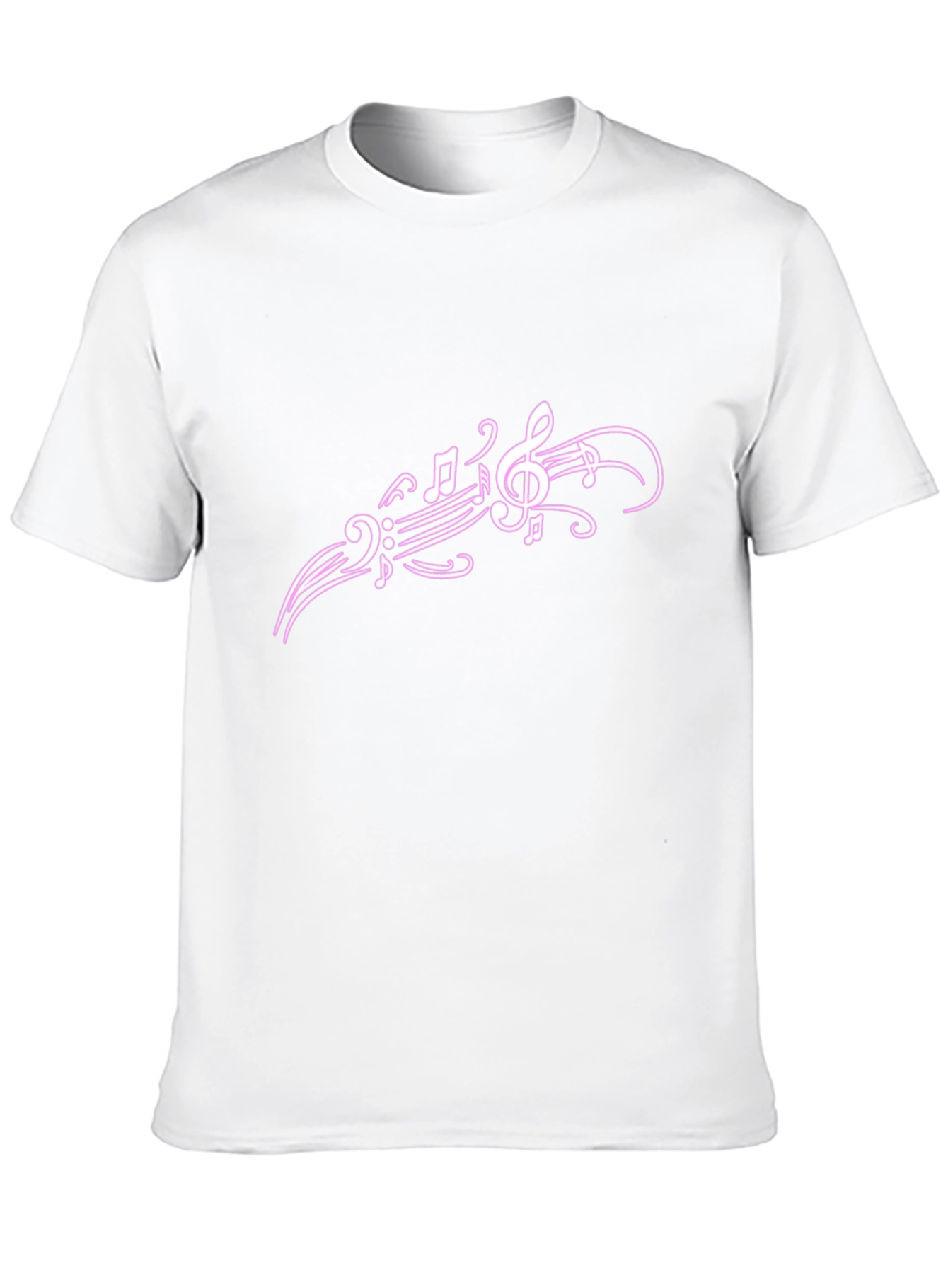 Music Notes Graphic T-Shirt - Casual Style