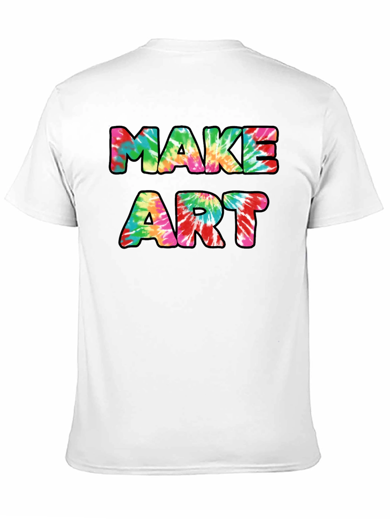 Tie-Dye Make Art Graphic Black T-Shirt