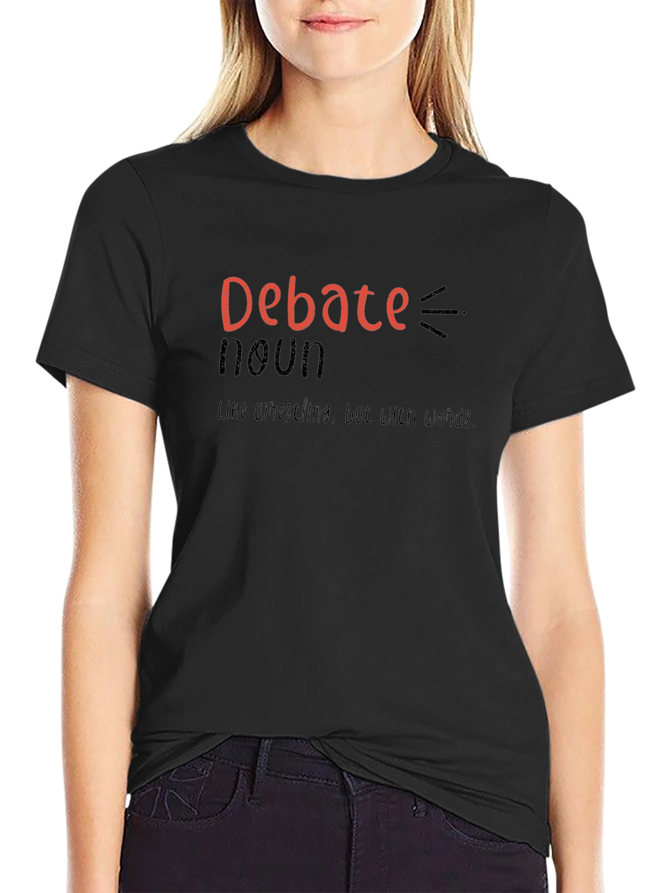 Debate Definition Graphic Tee - Funny Wordplay T-Shirt