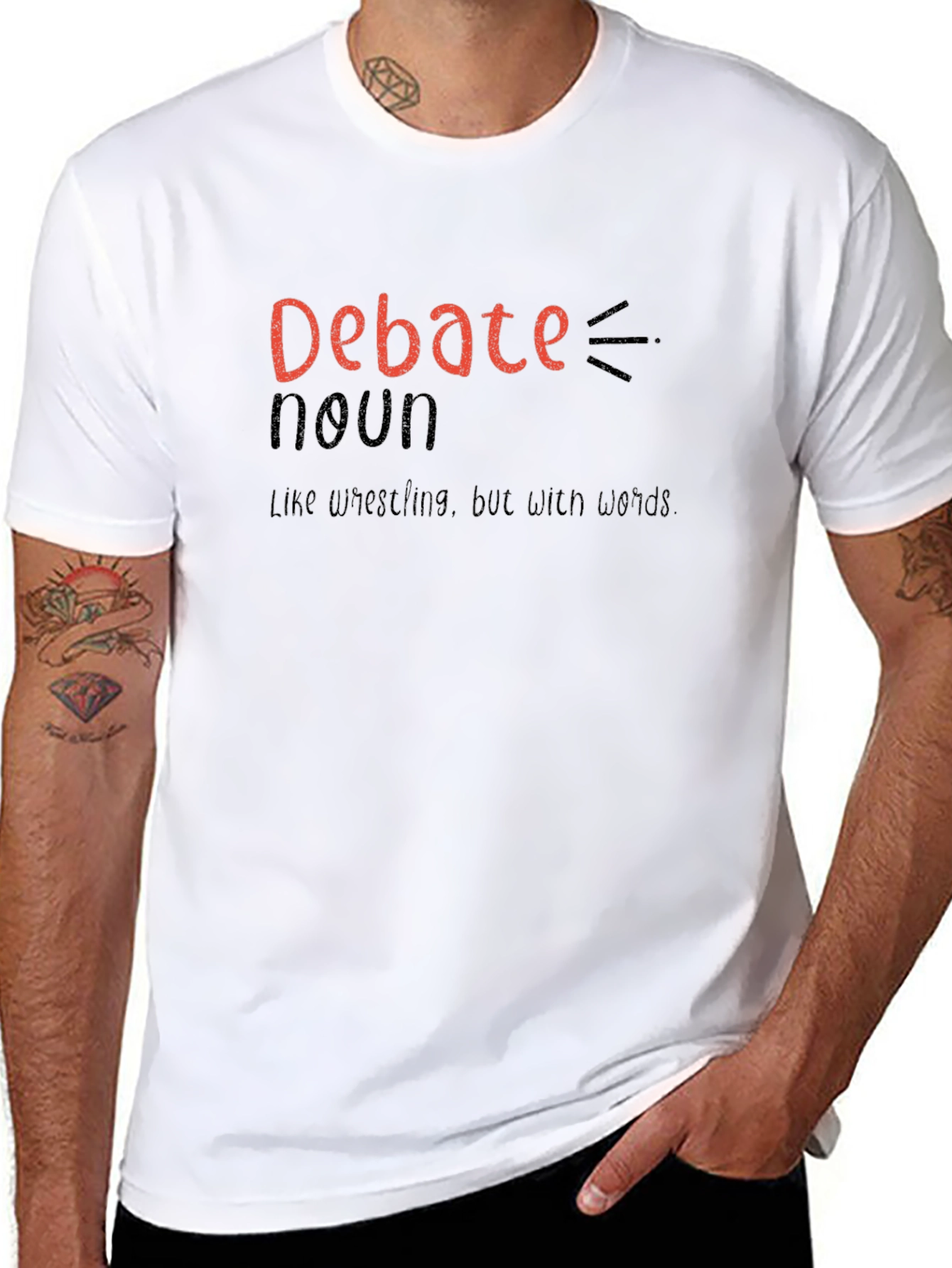 Debate Definition Graphic Tee - Funny Wordplay T-Shirt