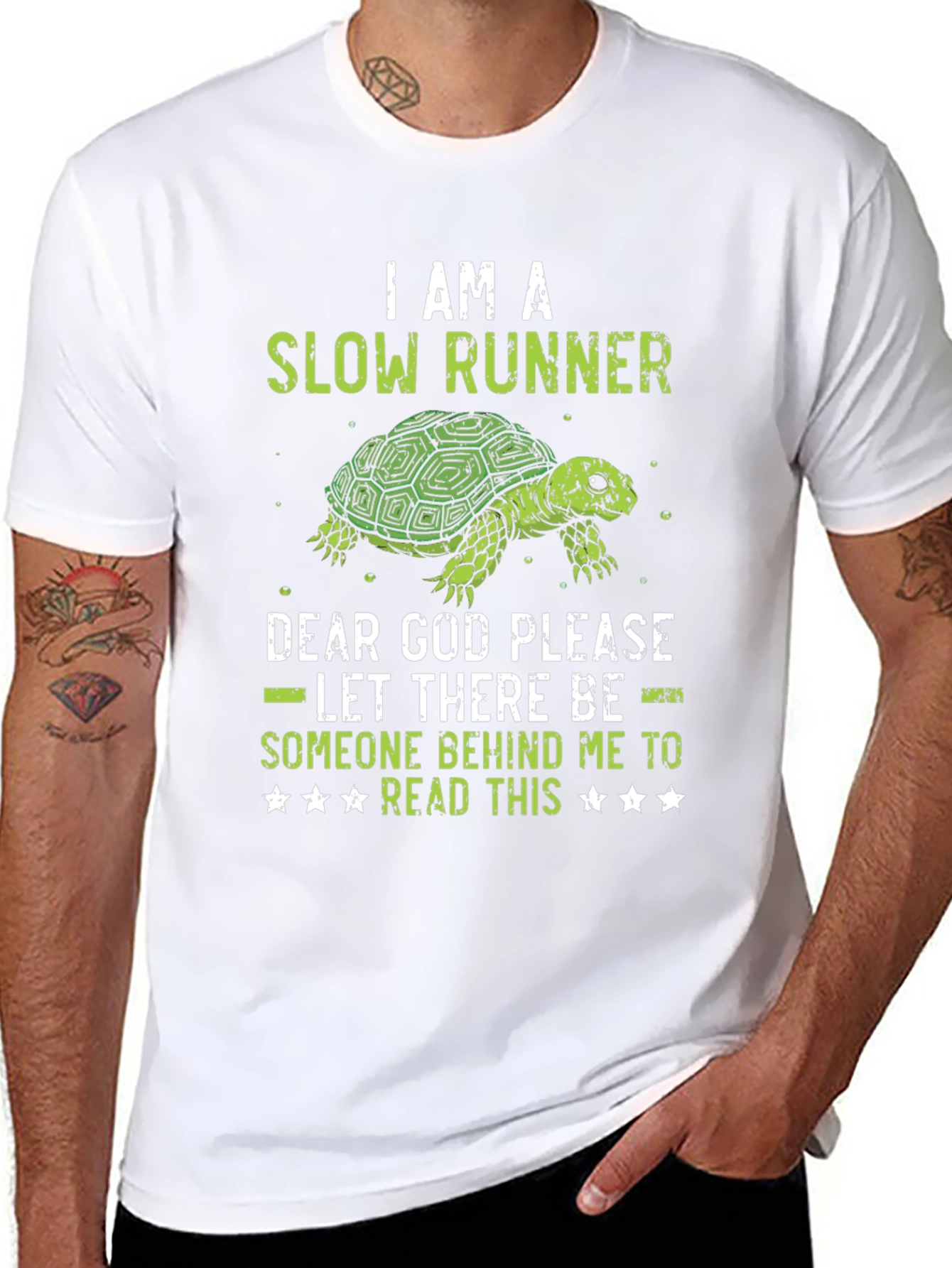 I am a Slow Runner Funny Turtle Graphic T-Shirt