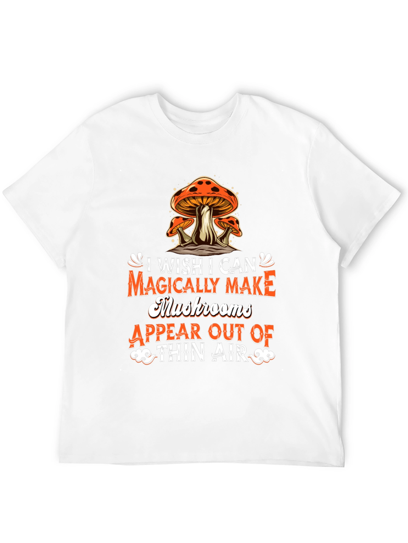 Magical Mushrooms Graphic Tee - Black Cotton T-Shirt