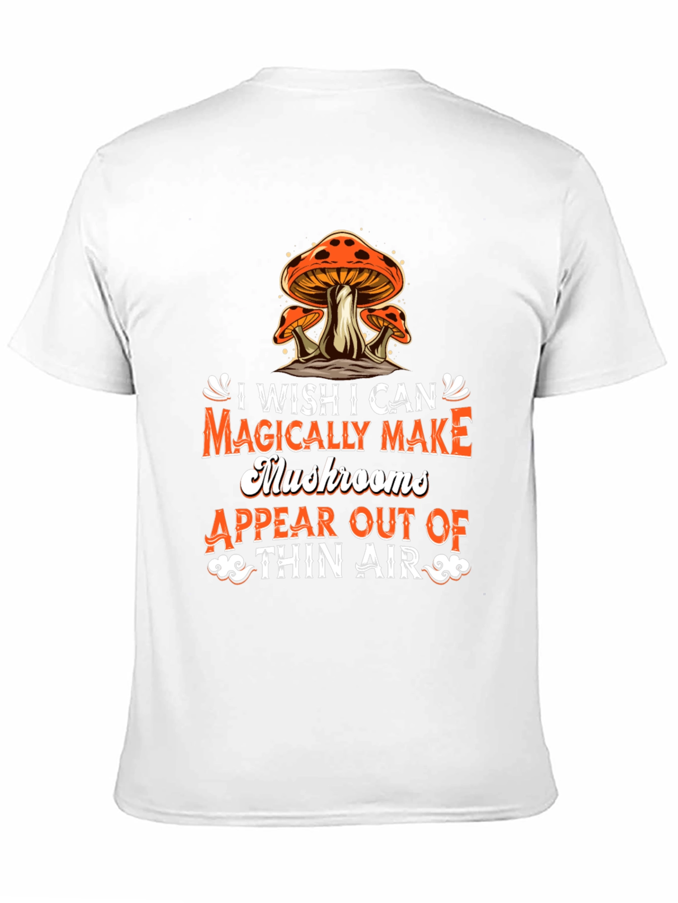 Magical Mushrooms Graphic Tee - Black Cotton T-Shirt