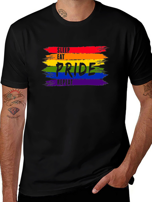 Pride Rainbow Tee - Sleep Eat Pride Repeat