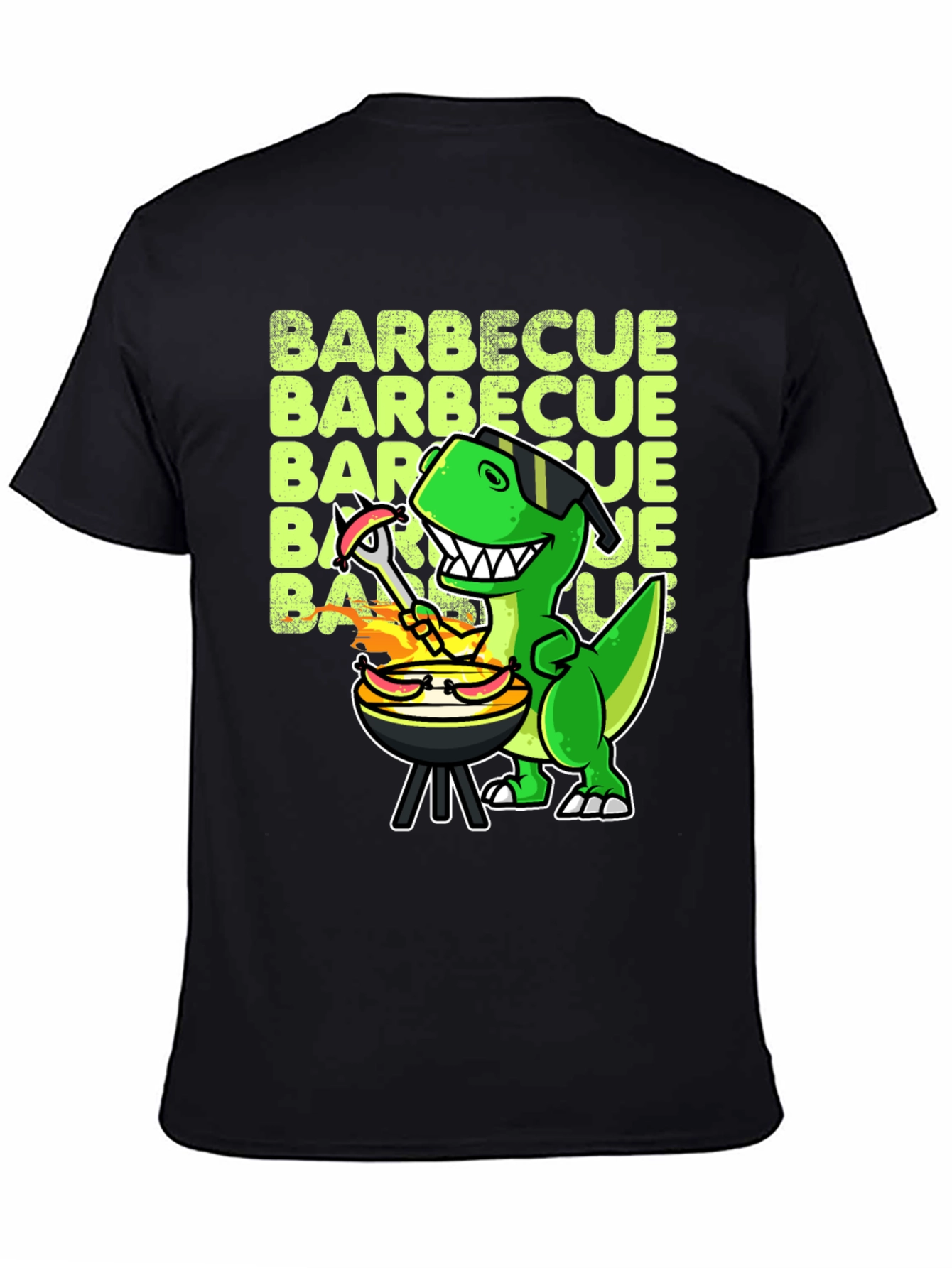 BBQ Dinosaur T-Shirt - Funny Grill Master Tee