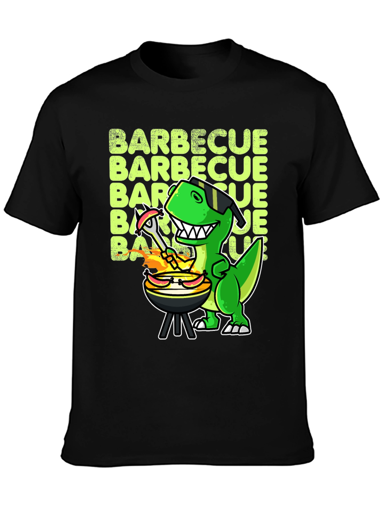 BBQ Dinosaur T-Shirt - Funny Grill Master Tee
