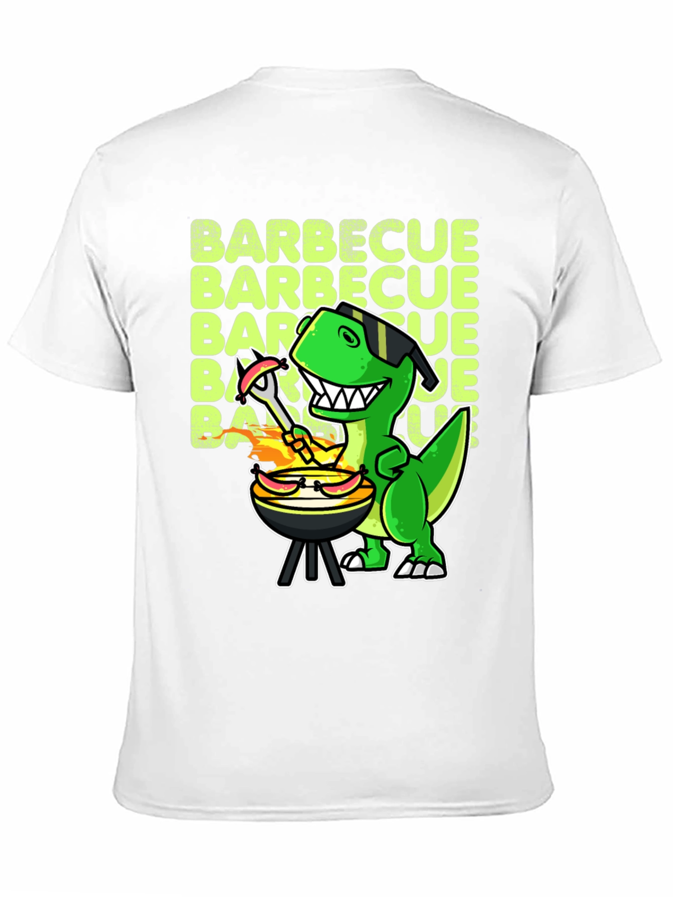 BBQ Dinosaur T-Shirt - Funny Grill Master Tee