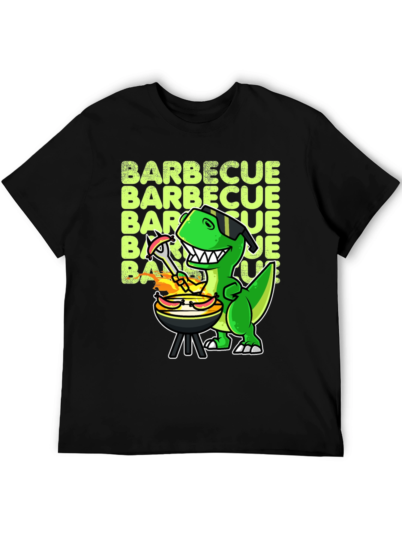 BBQ Dinosaur T-Shirt - Funny Grill Master Tee