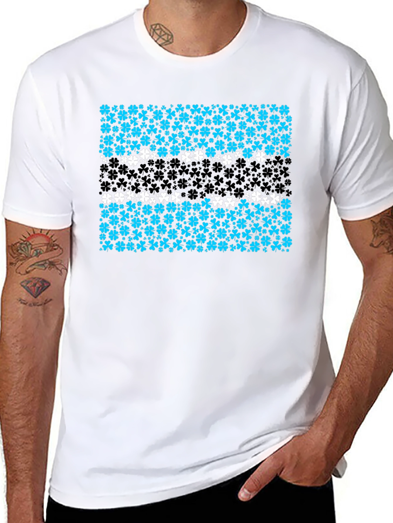 Lucky Clover Botswana Flag T-Shirt