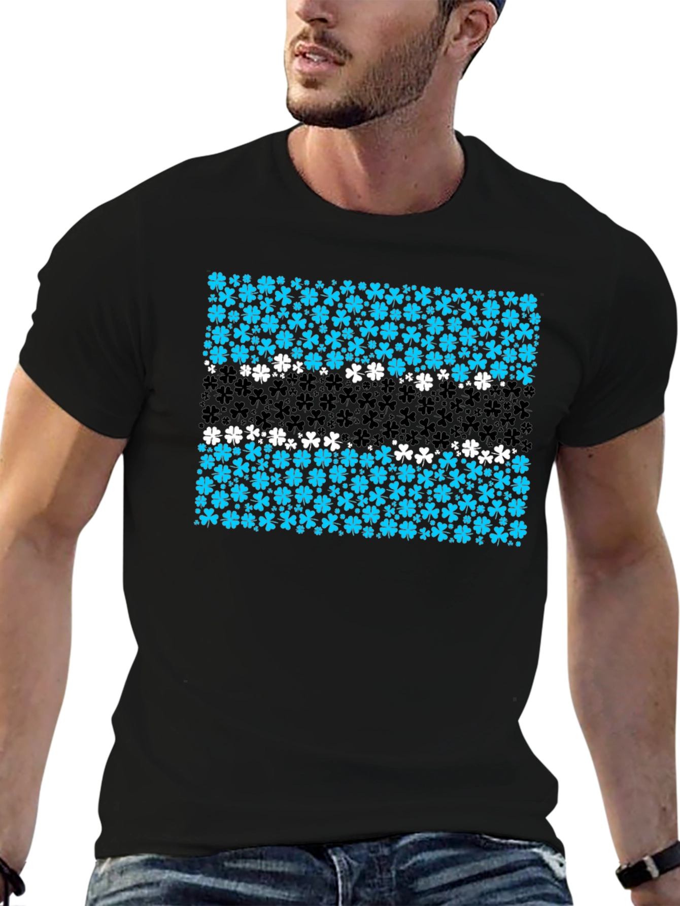 Lucky Clover Botswana Flag T-Shirt