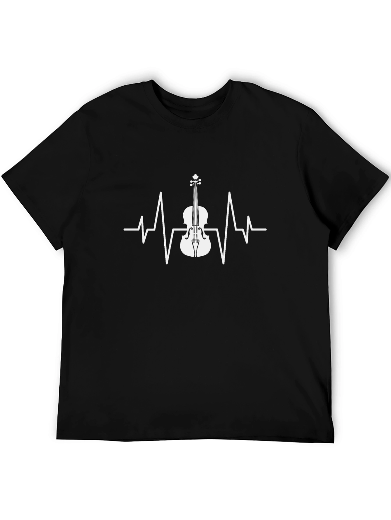 Violin Heartbeat T-Shirt - Music Lover Tee