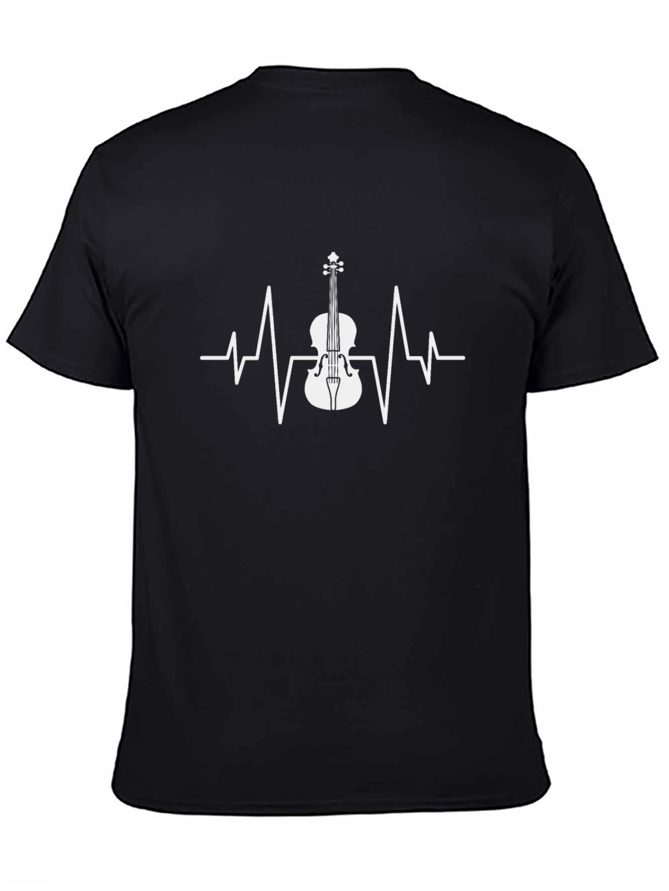 Violin Heartbeat T-Shirt - Music Lover Tee