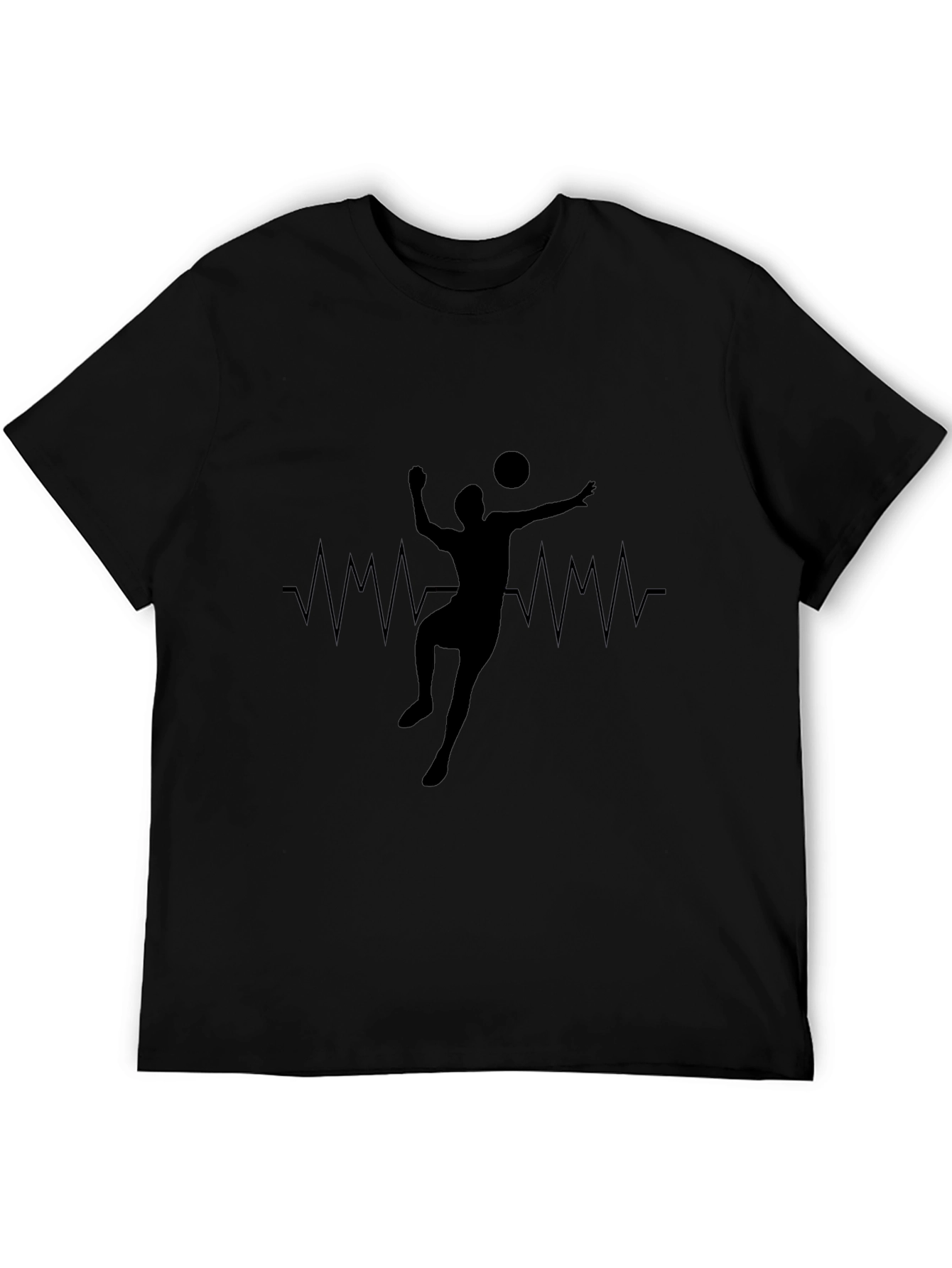 Volleyball Heartbeat Graphic T-Shirt