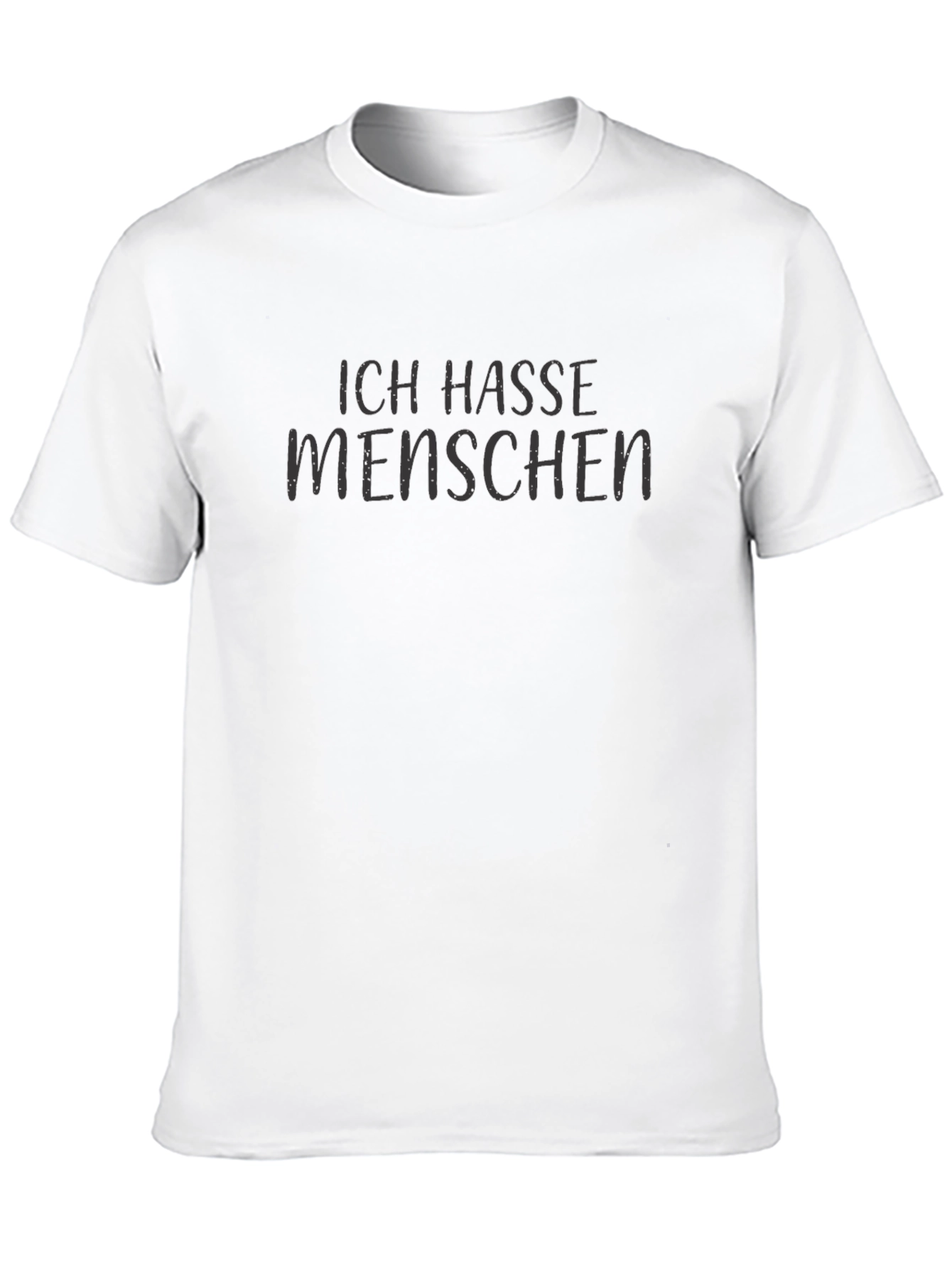 Ich Hasse Menschen Black Graphic Tee