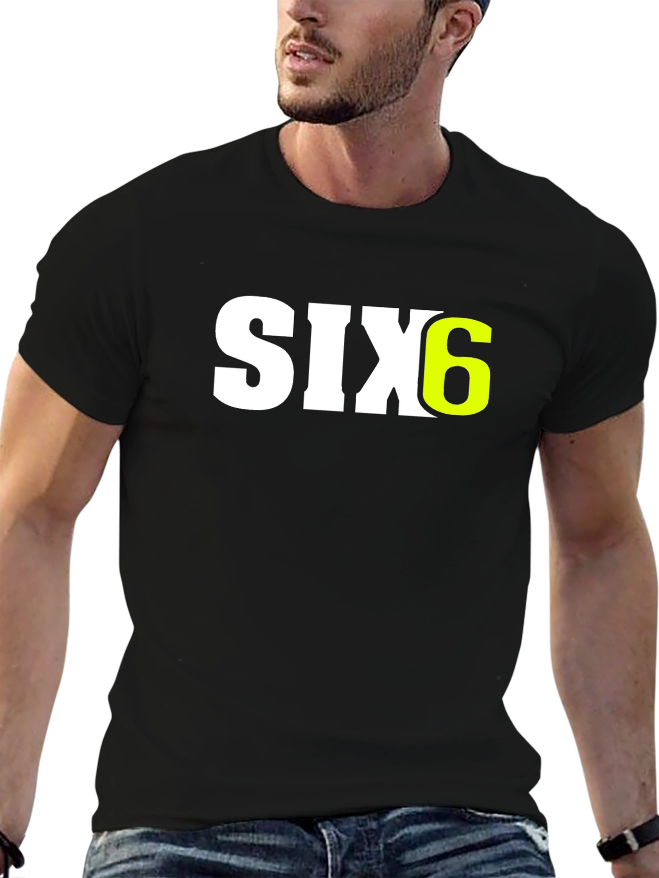 SIX6 Graphic Tee - Mens Black T-Shirt