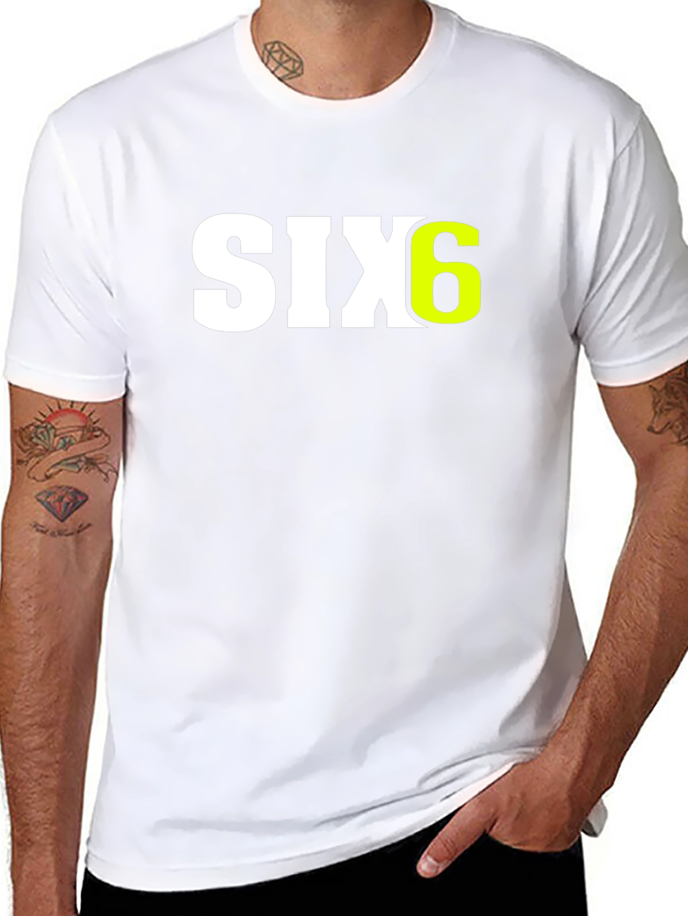 SIX6 Graphic Tee - Mens Black T-Shirt